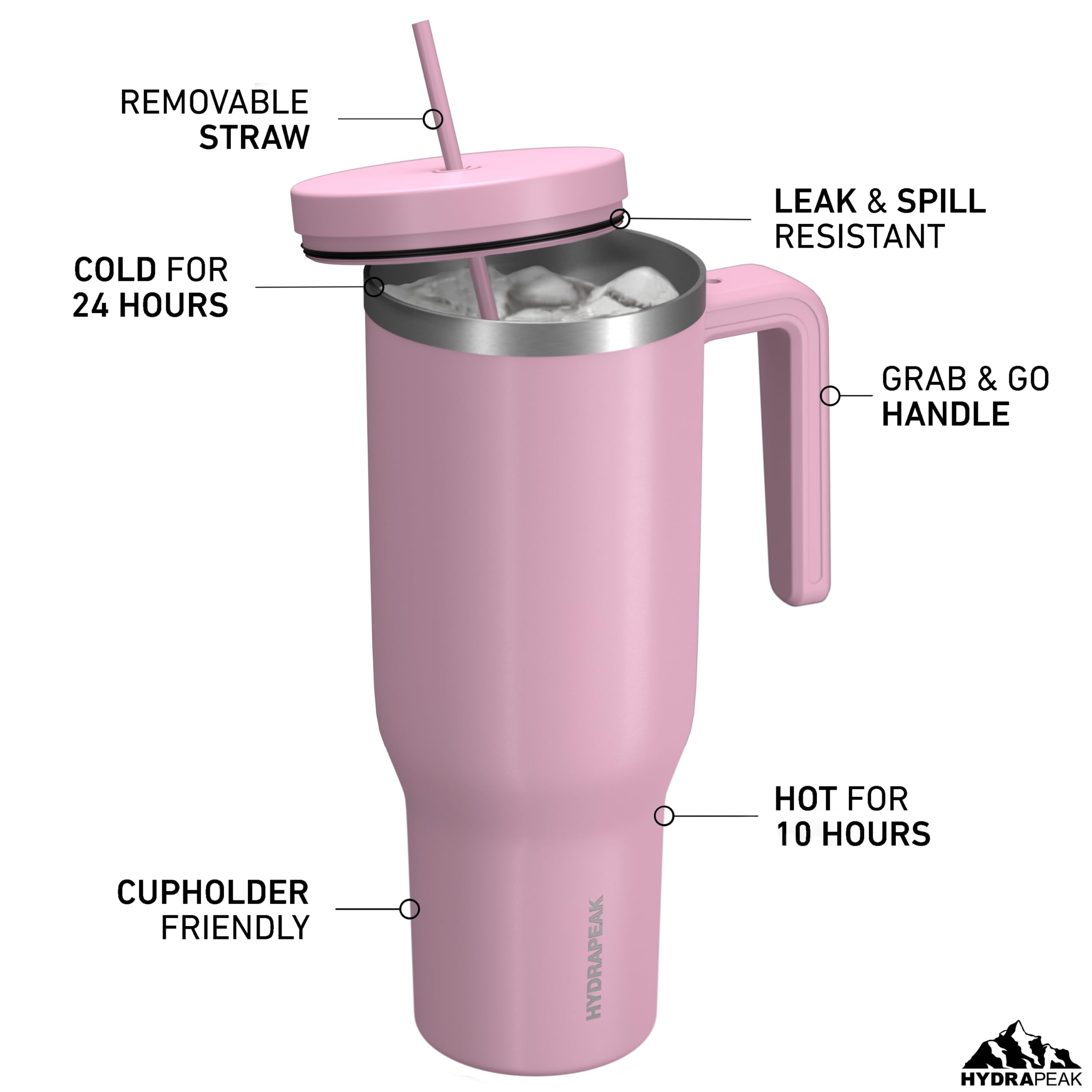 Foto 3 pulgar | Vaso Aislante Hydrapeak Voyager De 1,2 L Con Pajita Y Asa - Venta Internacional.