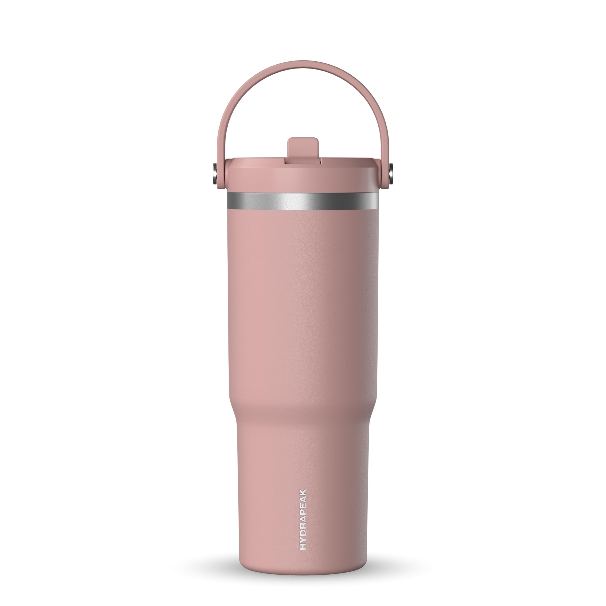 Vaso Hydrapeak Nomad De 950 Ml Con Asa Y Tapa Con Pajita, Palisandro - Venta Internacional.