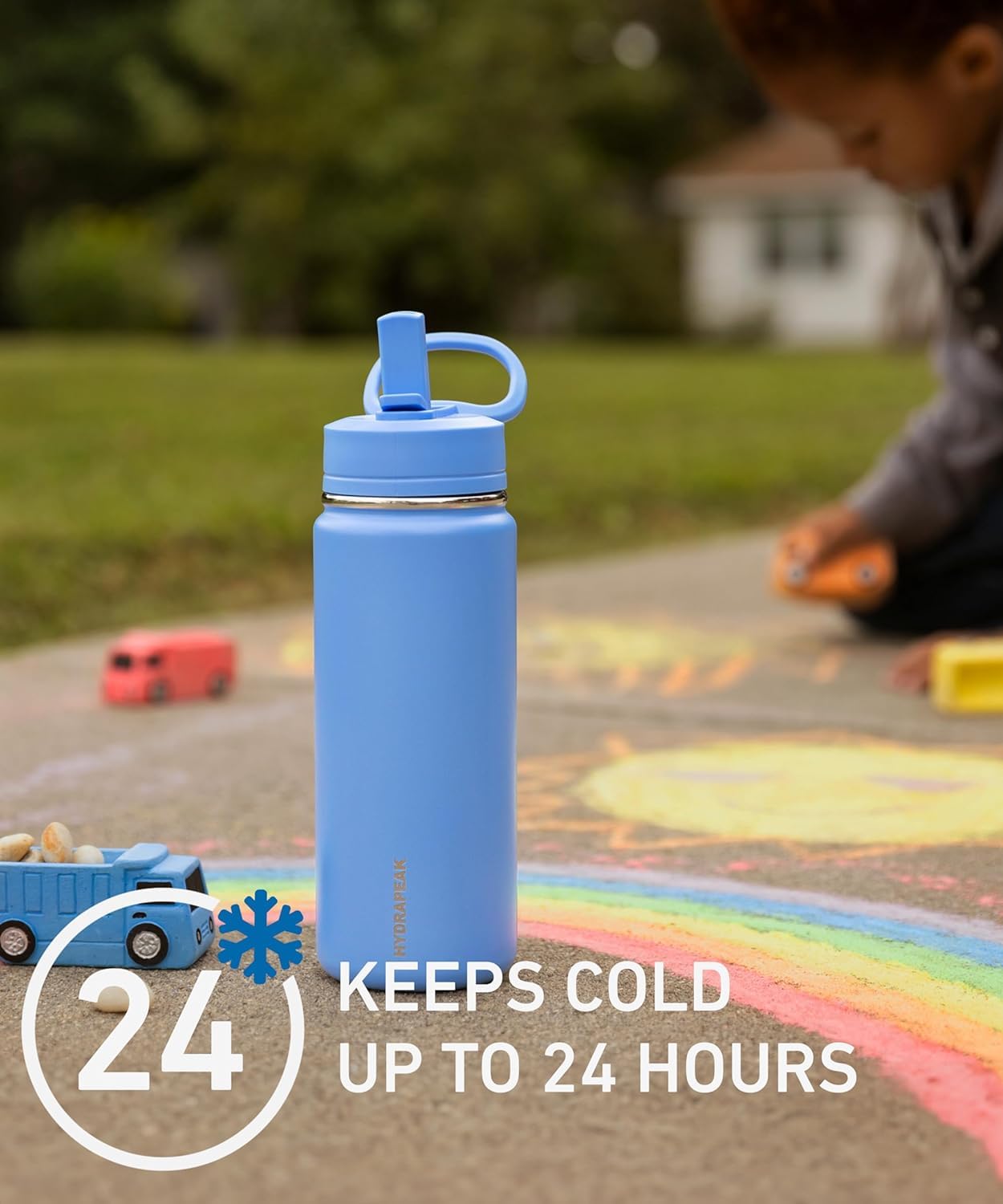 Foto 5 pulgar | Botella De Agua Hydrapeak Mini De Acero Inoxidable Para Niños De 600 Ml - Venta Internacional.