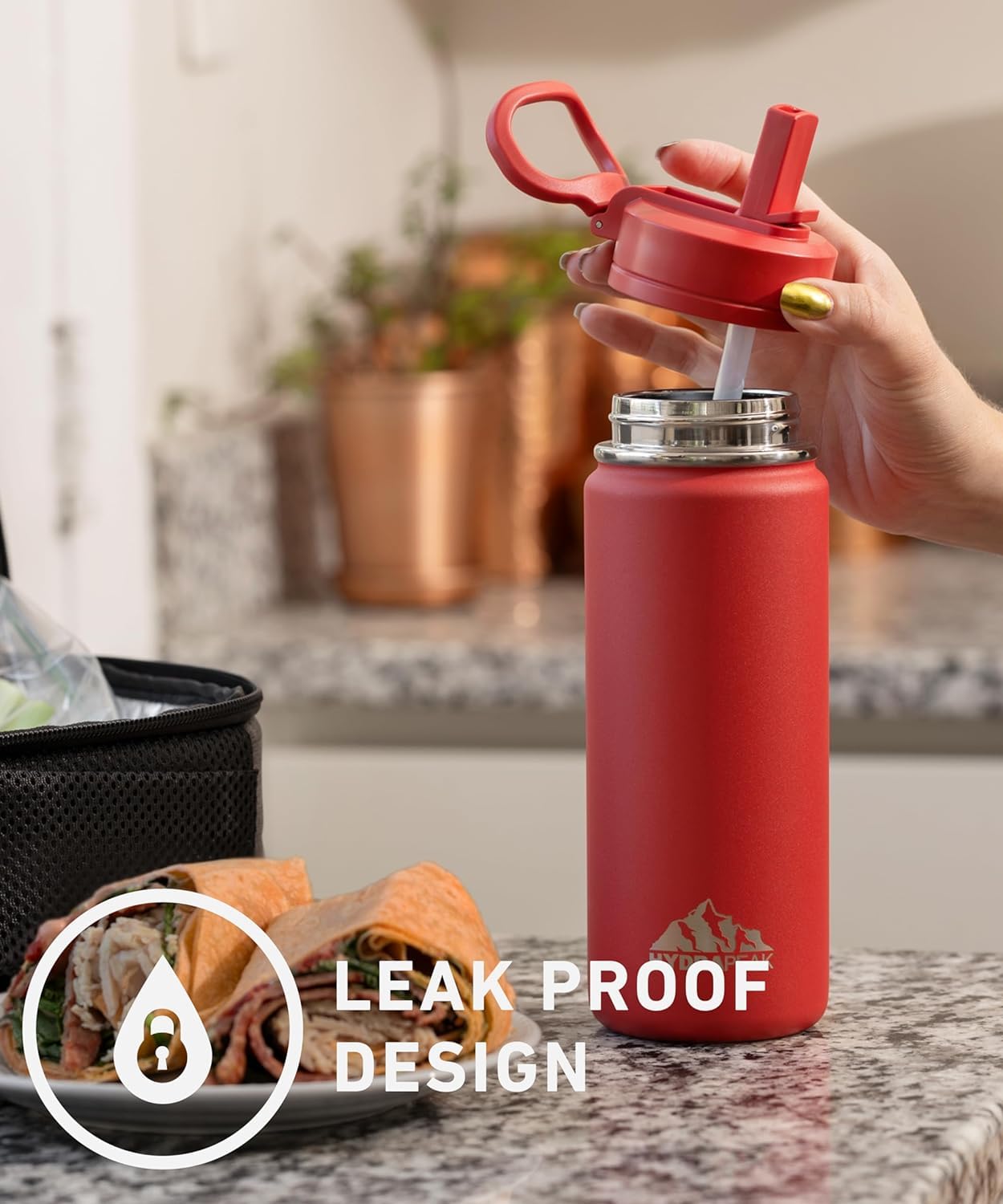 Foto 6 | Botella De Agua Hydrapeak Mini De Acero Inoxidable Para Niños De 600 Ml - Venta Internacional.