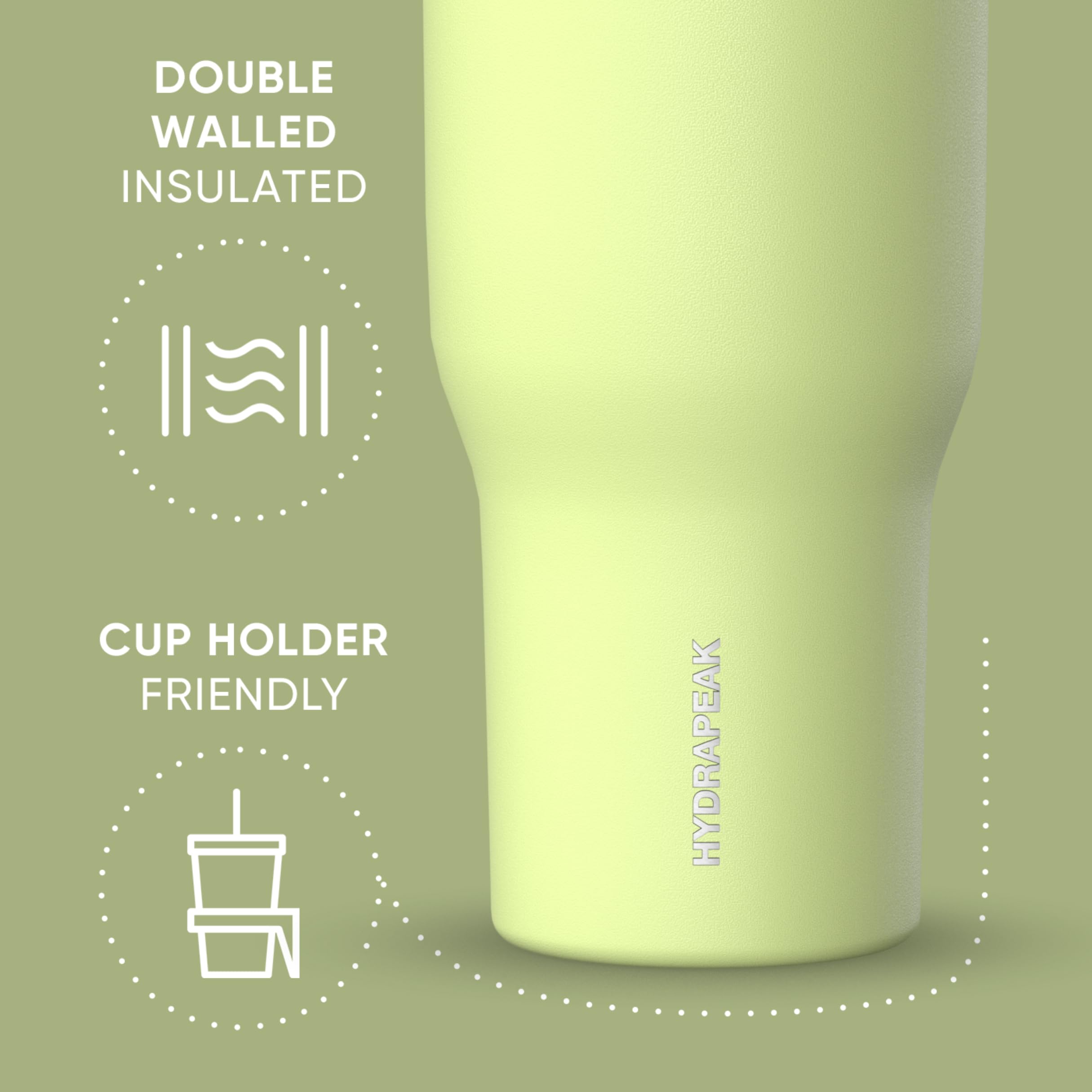 Foto 4 pulgar | Vaso Hydrapeak Nomad De 1,2 L Con Asa Y Tapa Para Sorbos De Acero Inoxidable - Venta Internacional.