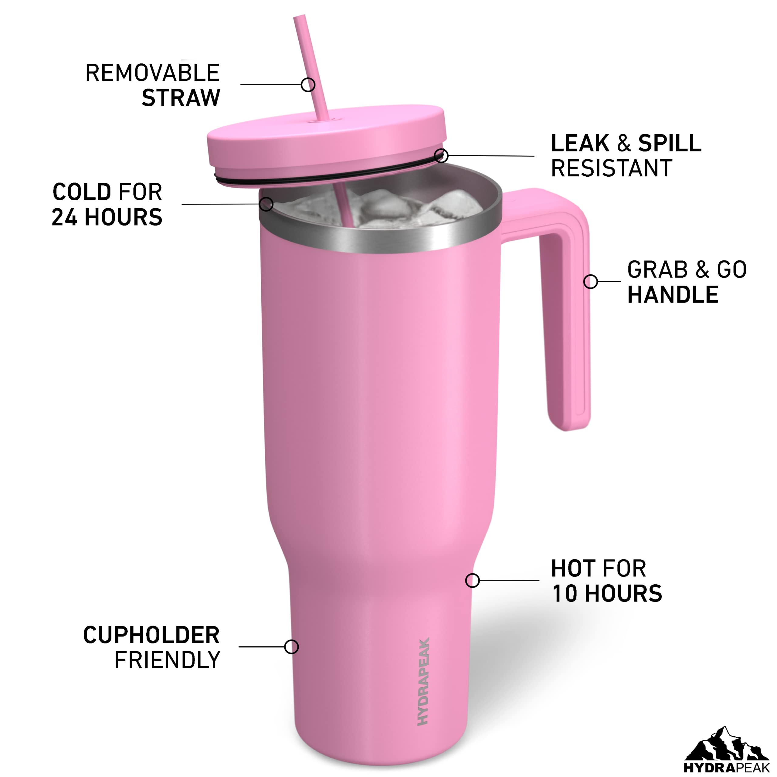 Foto 3 pulgar | Vaso Aislante Hydrapeak Voyager De 1,2 L Con Pajita Y Asa - Venta Internacional.