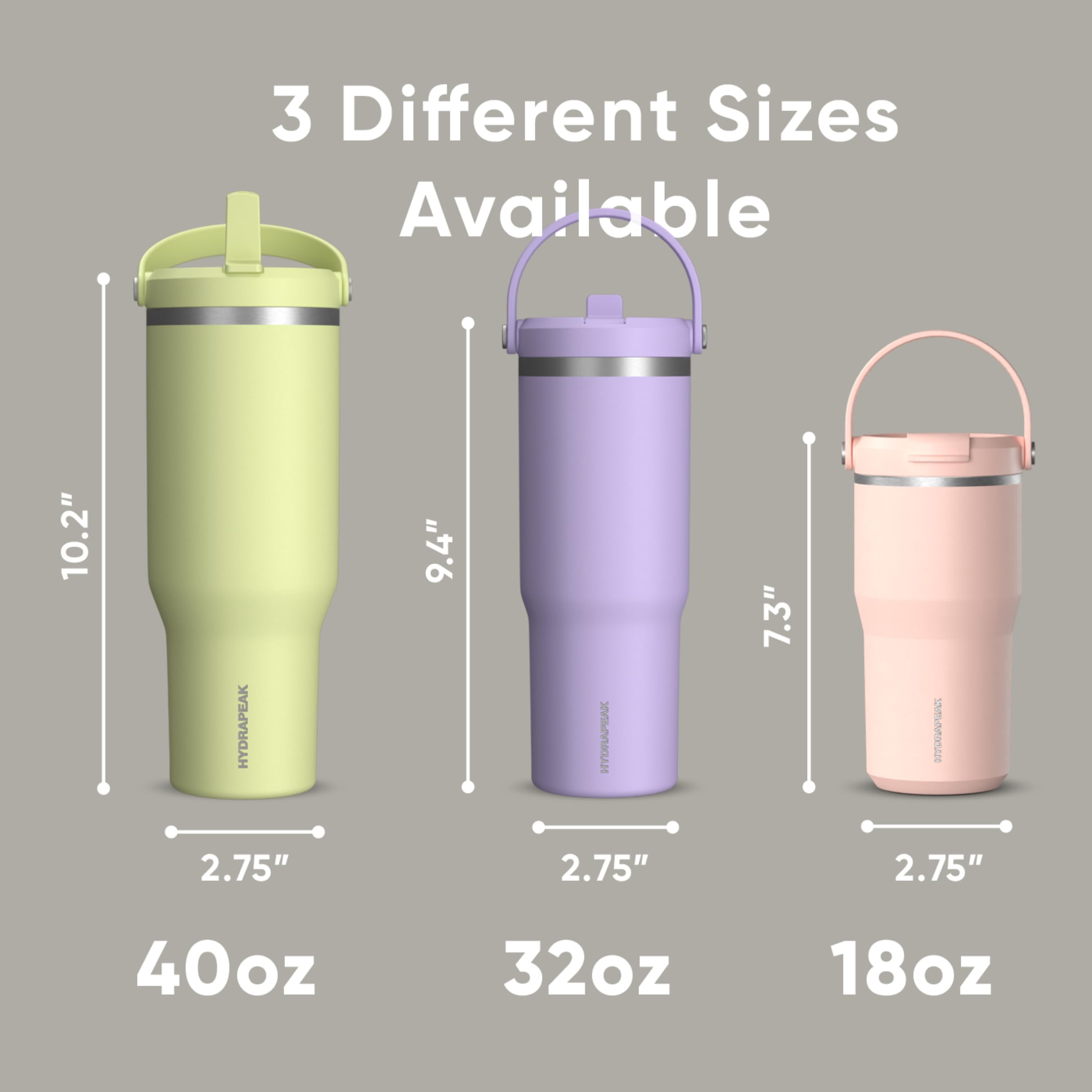 Foto 6 pulgar | Vaso Hydrapeak Nomad De 950 Ml Con Asa Y Tapa Con Pajita, Color Marfil - Venta Internacional.