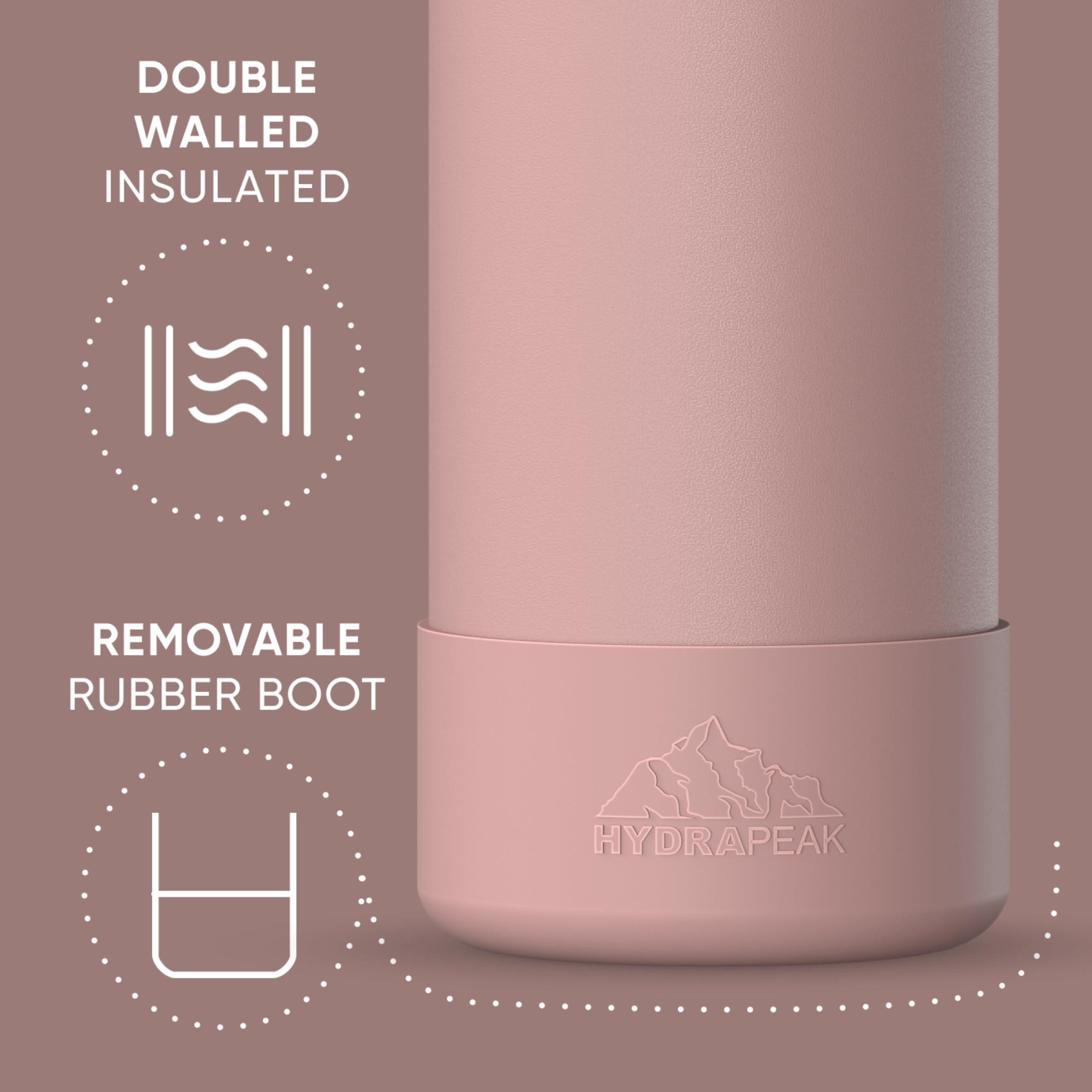 Foto 4 pulgar | Botella De Agua Hydrapeak Sport Con Aislamiento De Acero Inoxidable De 950 Ml - Venta Internacional.