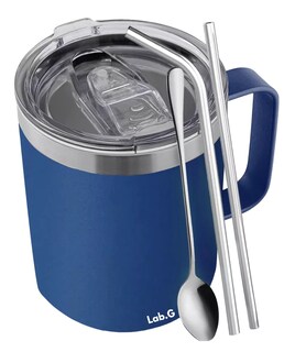 Foto 1 | Vaso Térmico De Acero Inoxidable 12 Oz Portátil Azul Marino