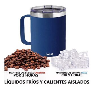 Foto 2 | Vaso Térmico De Acero Inoxidable 12 Oz Portátil Azul Marino