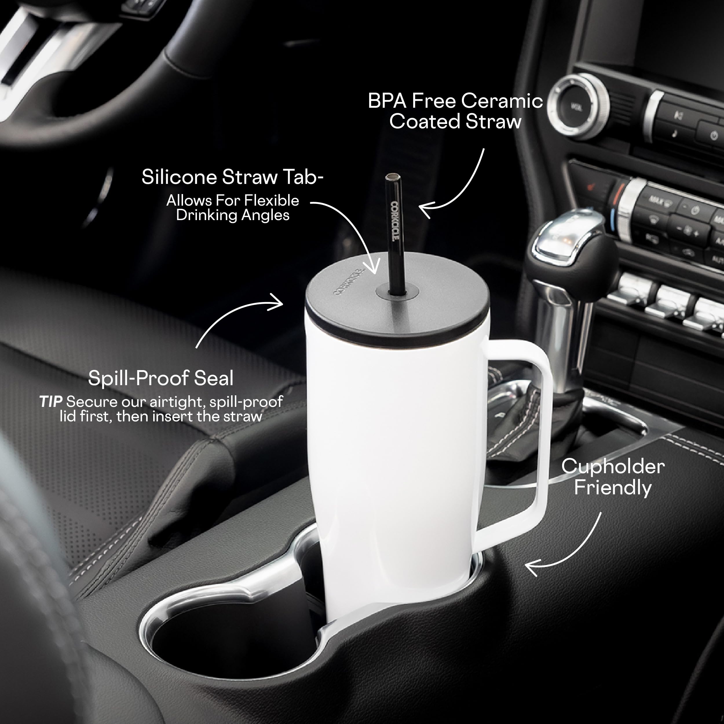 Foto 7 pulgar | Vaso Aislante Corkcicle Cold Cup Xl, 30 Oz Con Asa, Azul - Venta Internacional.
