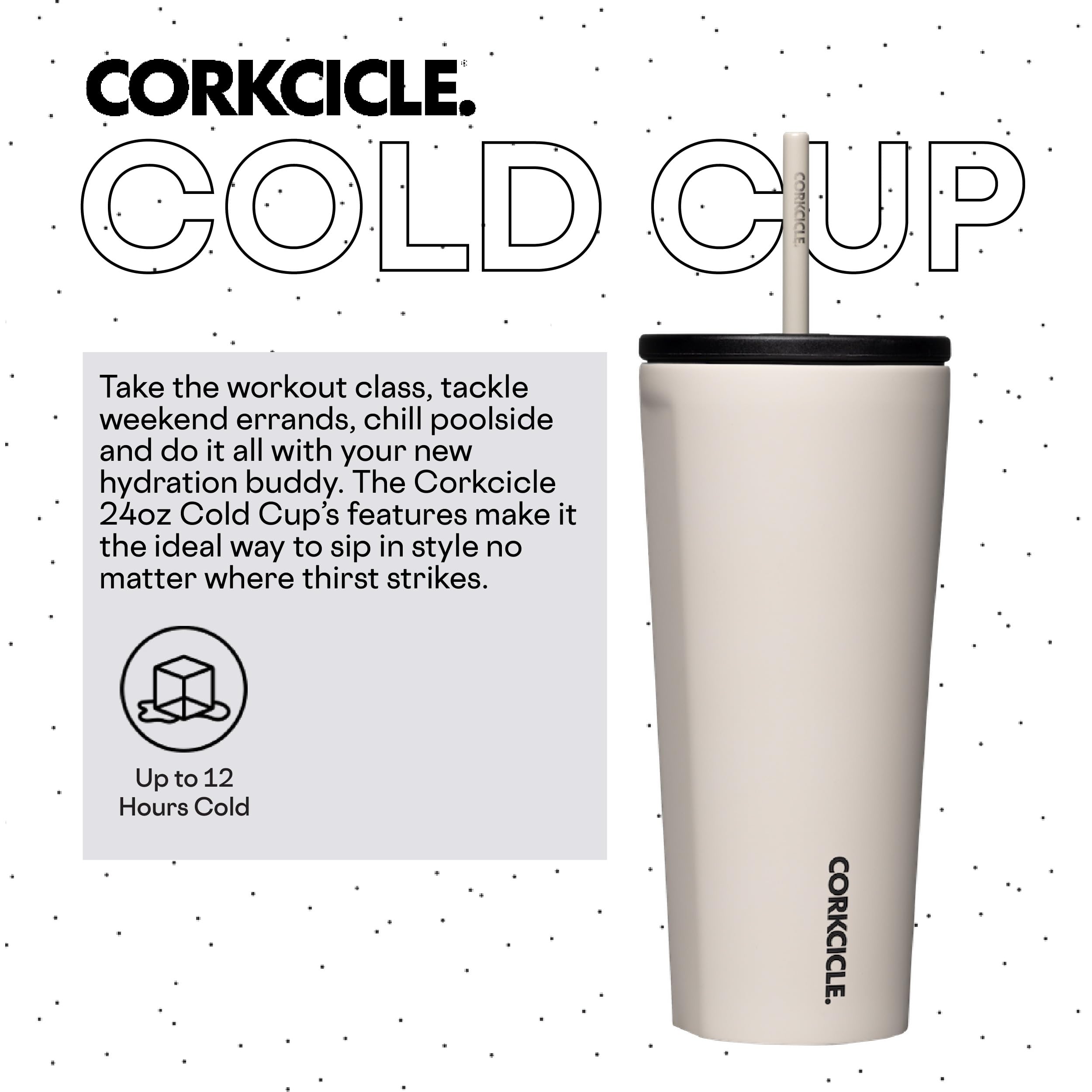 Foto 2 | Vaso Aislante Corkcicle Cold Cup, 24 Onzas, Con Tapa Y Pajita - Venta Internacional.