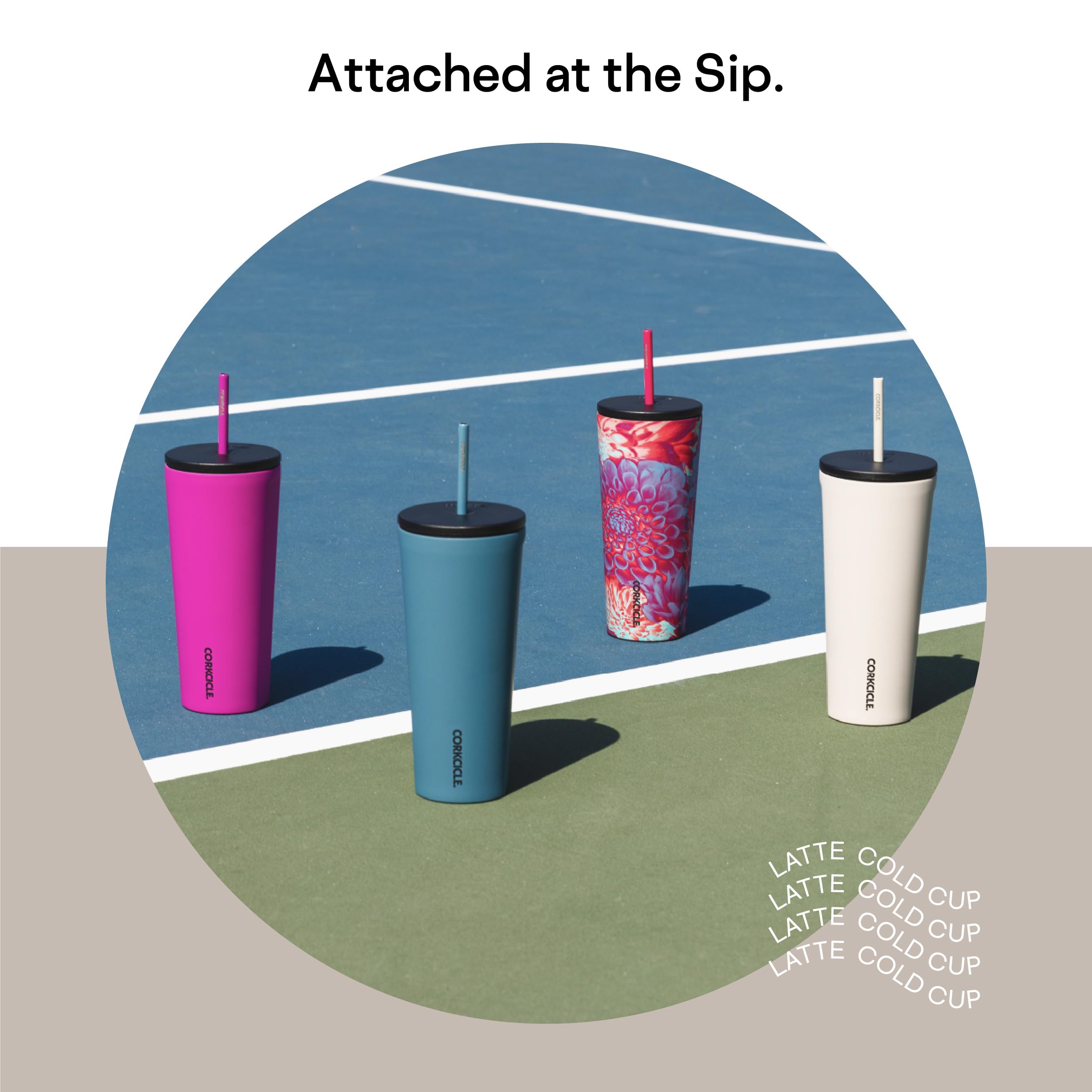 Foto 4 pulgar | Vaso Aislante Corkcicle Cold Cup, 24 Onzas, Con Tapa Y Pajita - Venta Internacional.