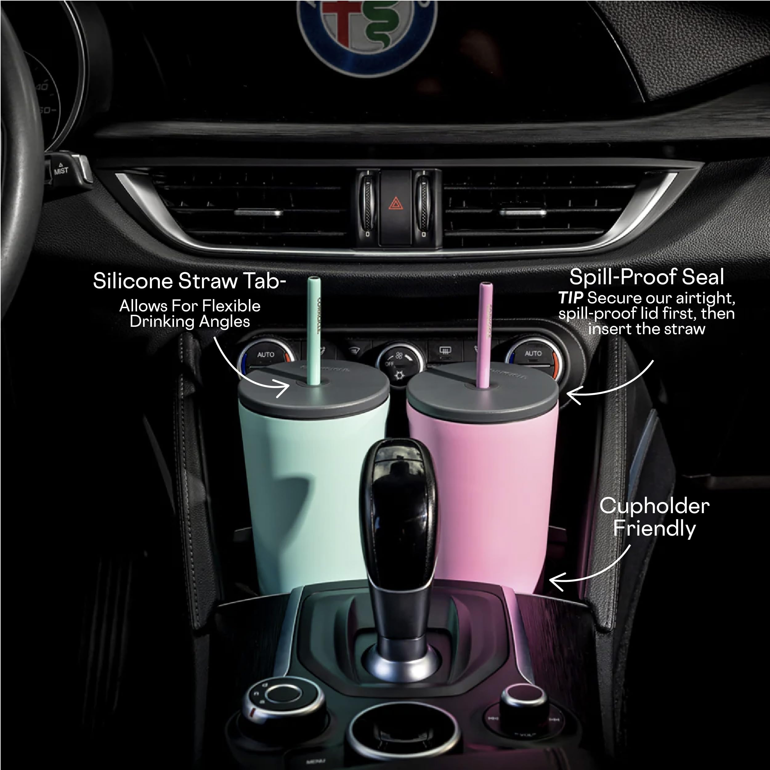Foto 6 | Vaso Aislante Corkcicle Cold Cup, 24 Onzas, Con Tapa Y Pajita - Venta Internacional.