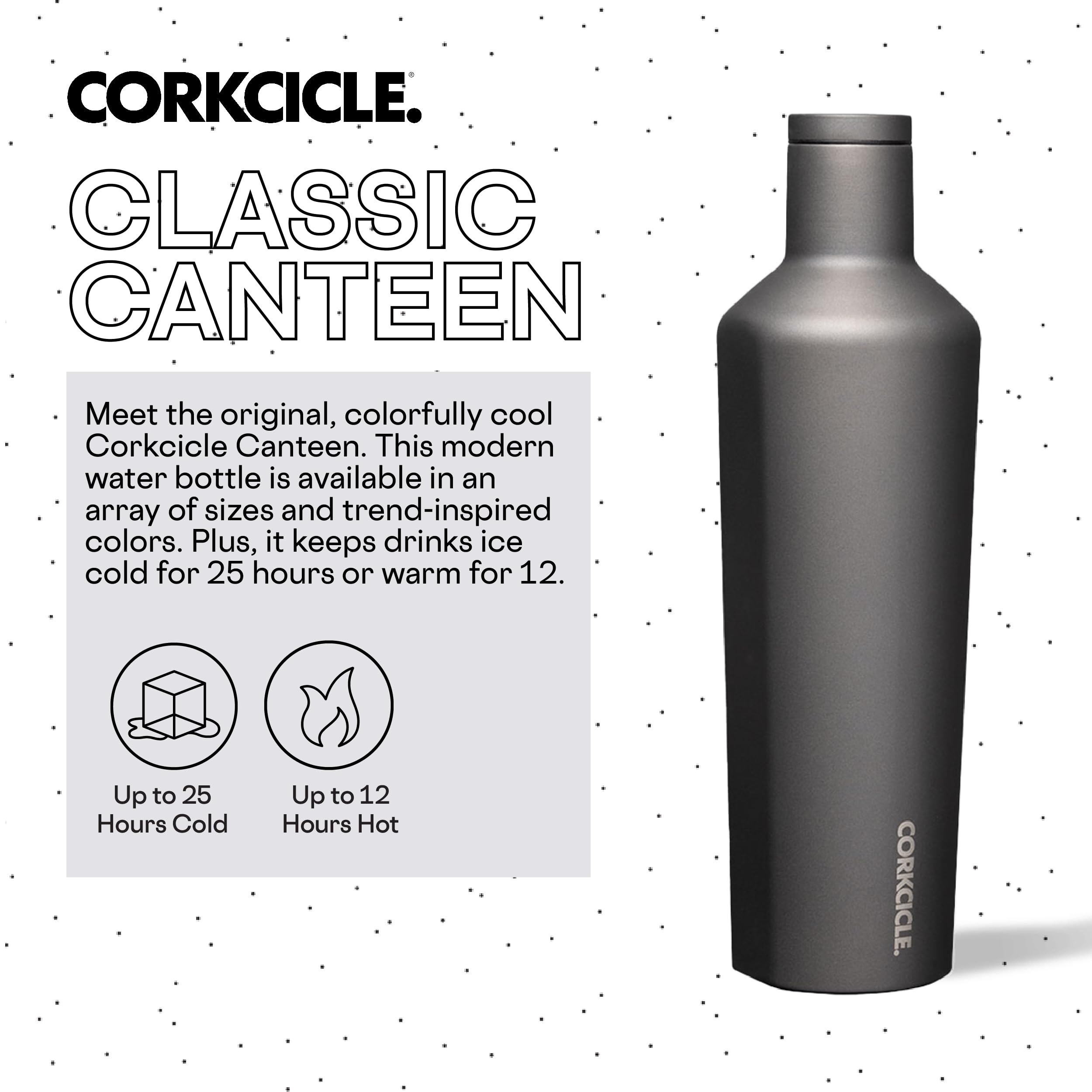 Foto 3 pulgar | Botella De Agua Corkcicle Classic Canteen Con Aislamiento De Cerámica De 750 Ml - Venta Internacional.