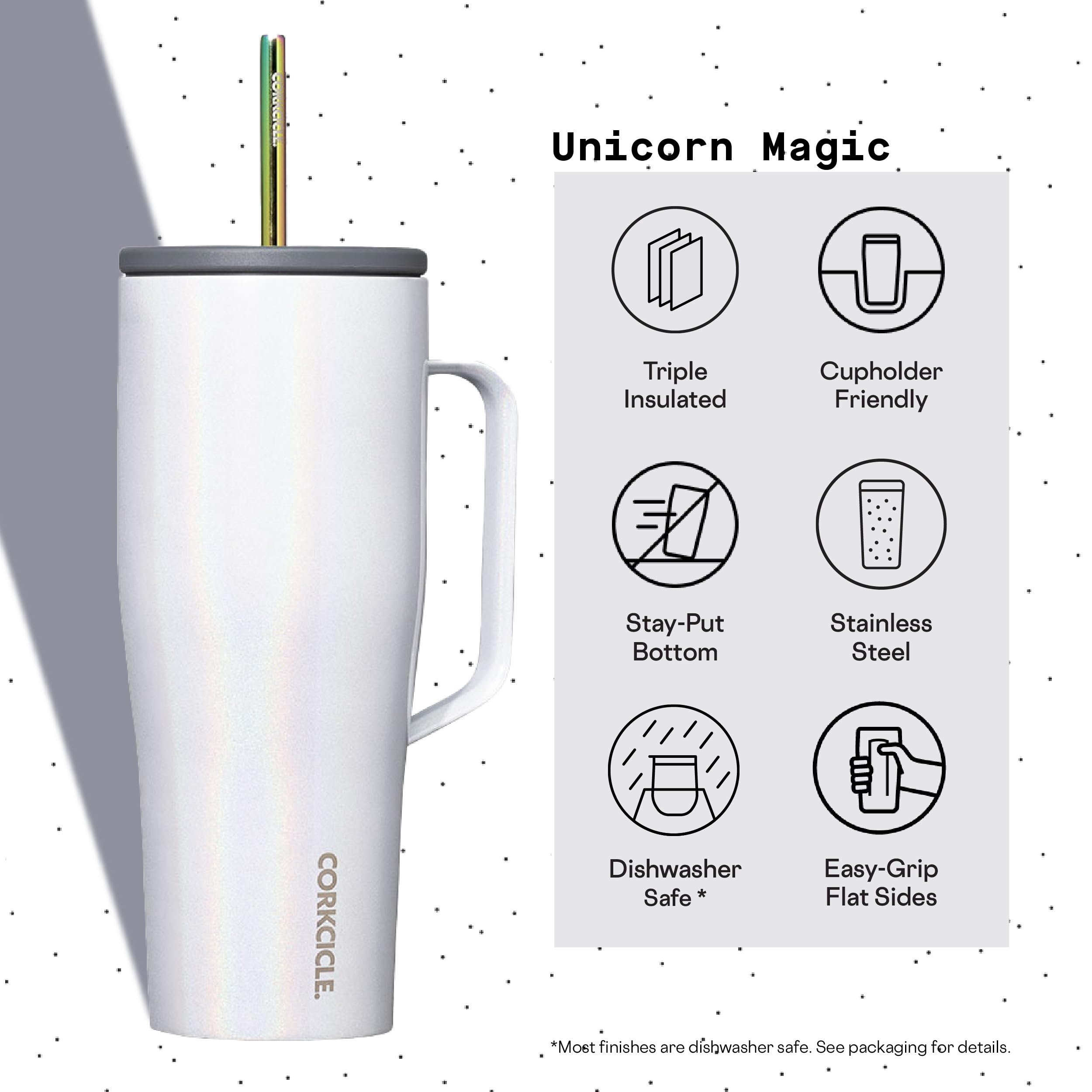 Foto 5 pulgar | Vaso Aislante Corkcicle Cold Cup Xl De 30 Oz Con Asa Y Pajita - Venta Internacional.