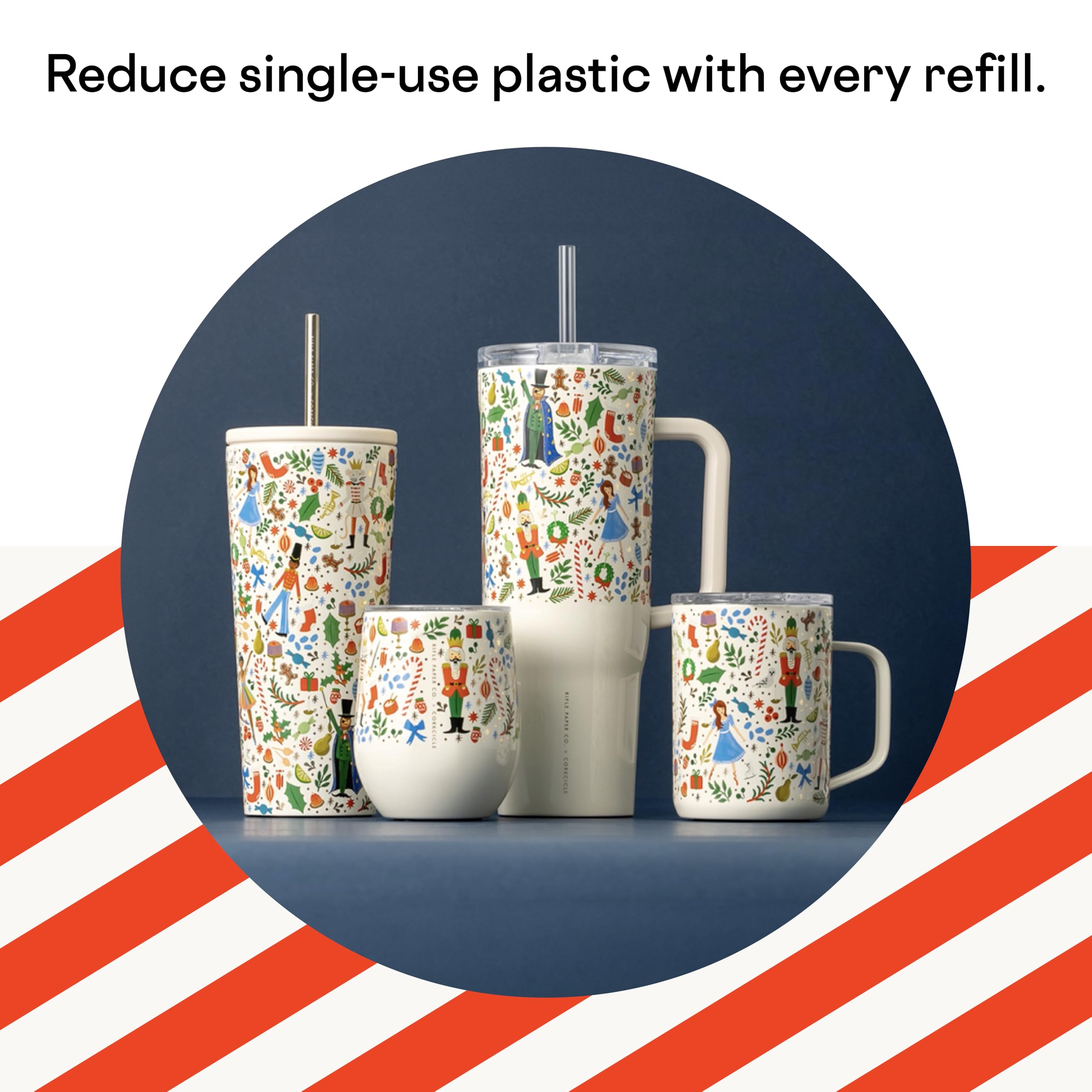 Foto 6 pulgar | Vaso Aislante Corkcicle X Rifle Paper Co. Cascanueces De 700 Ml - Venta Internacional.