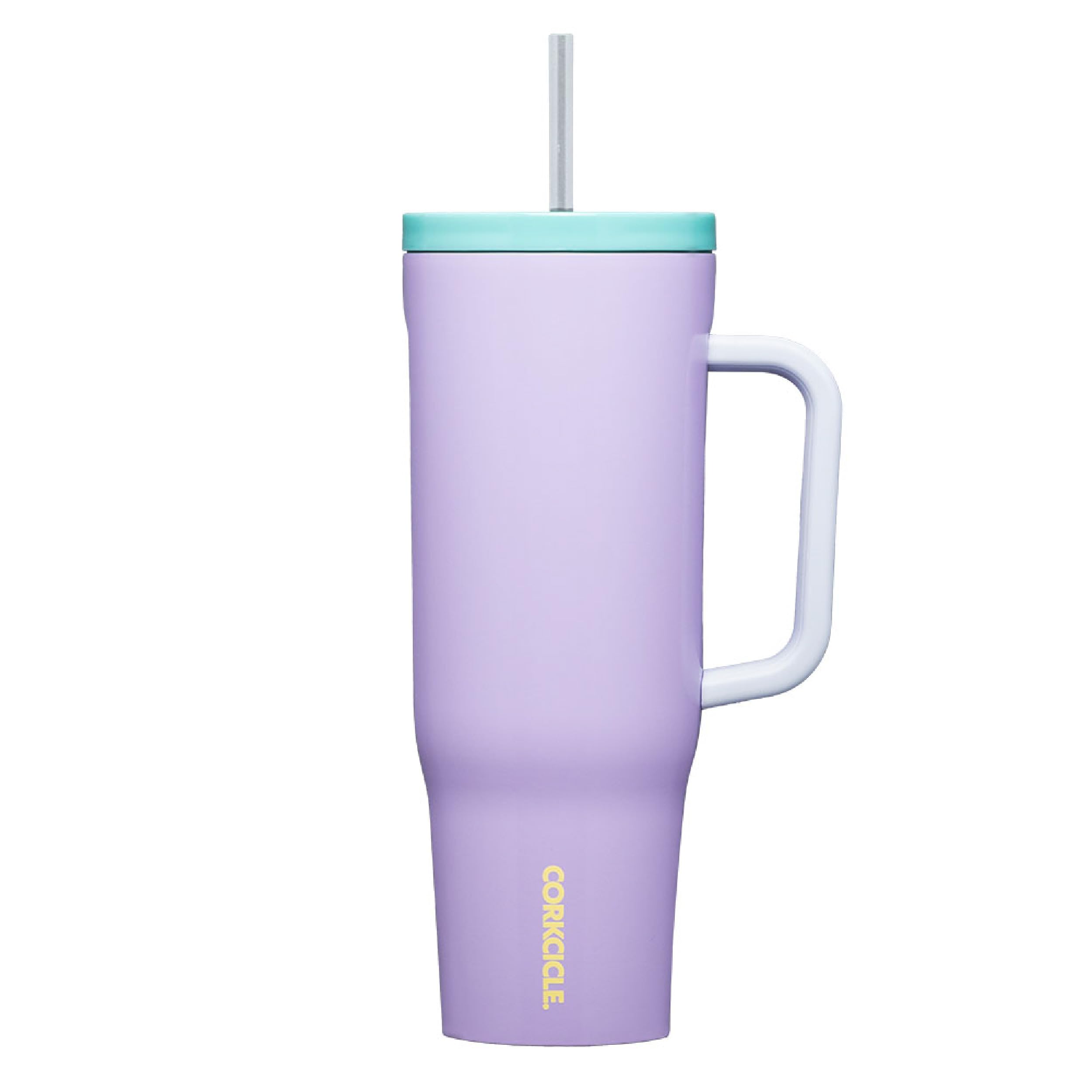 Botella De Agua Corkcicle Cruiser Purple Dolphin 1.2 L Con Asa - Venta Internacional.