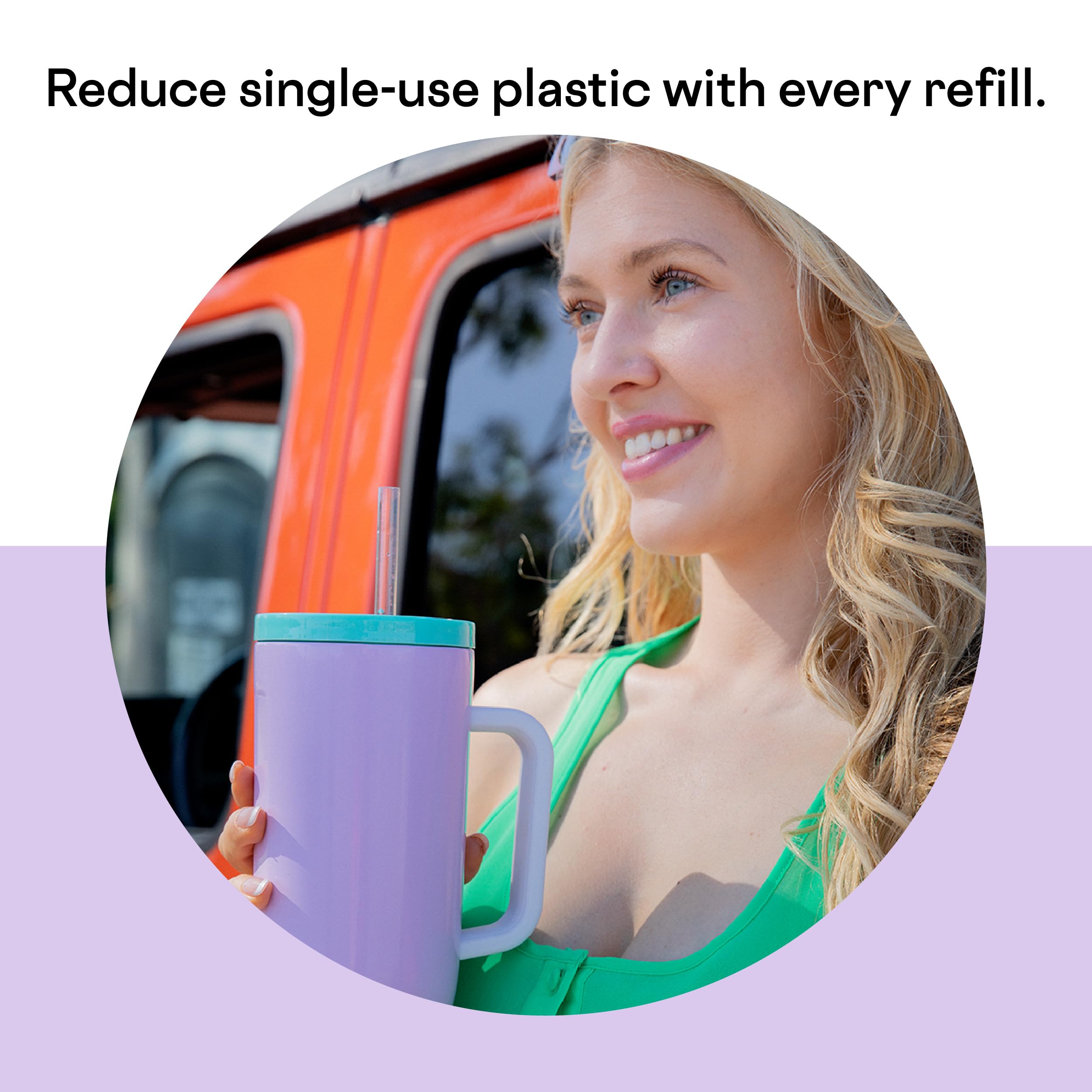 Foto 6 pulgar | Botella De Agua Corkcicle Cruiser Purple Dolphin 1.2 L Con Asa - Venta Internacional.