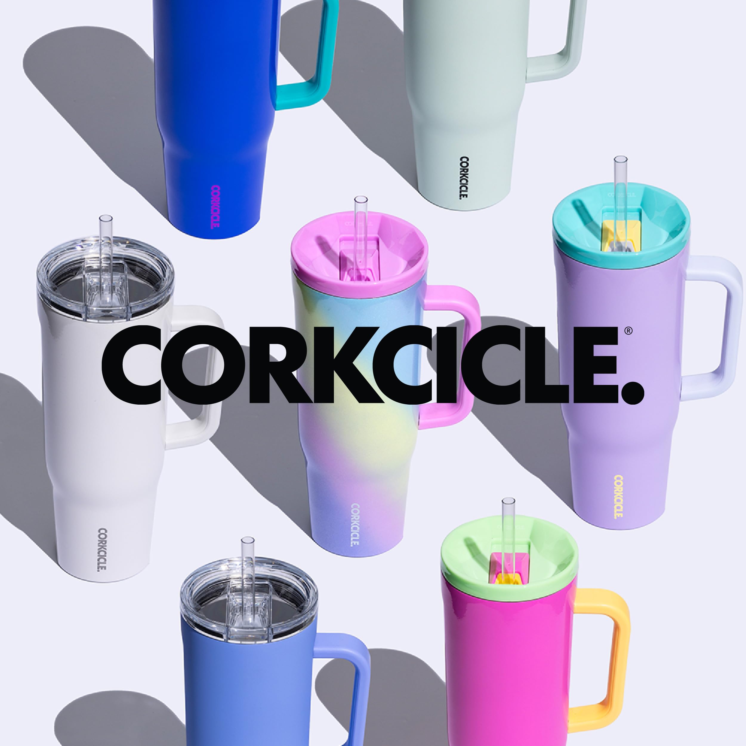 Foto 8 pulgar | Botella De Agua Corkcicle Cruiser Purple Dolphin 1.2 L Con Asa - Venta Internacional.