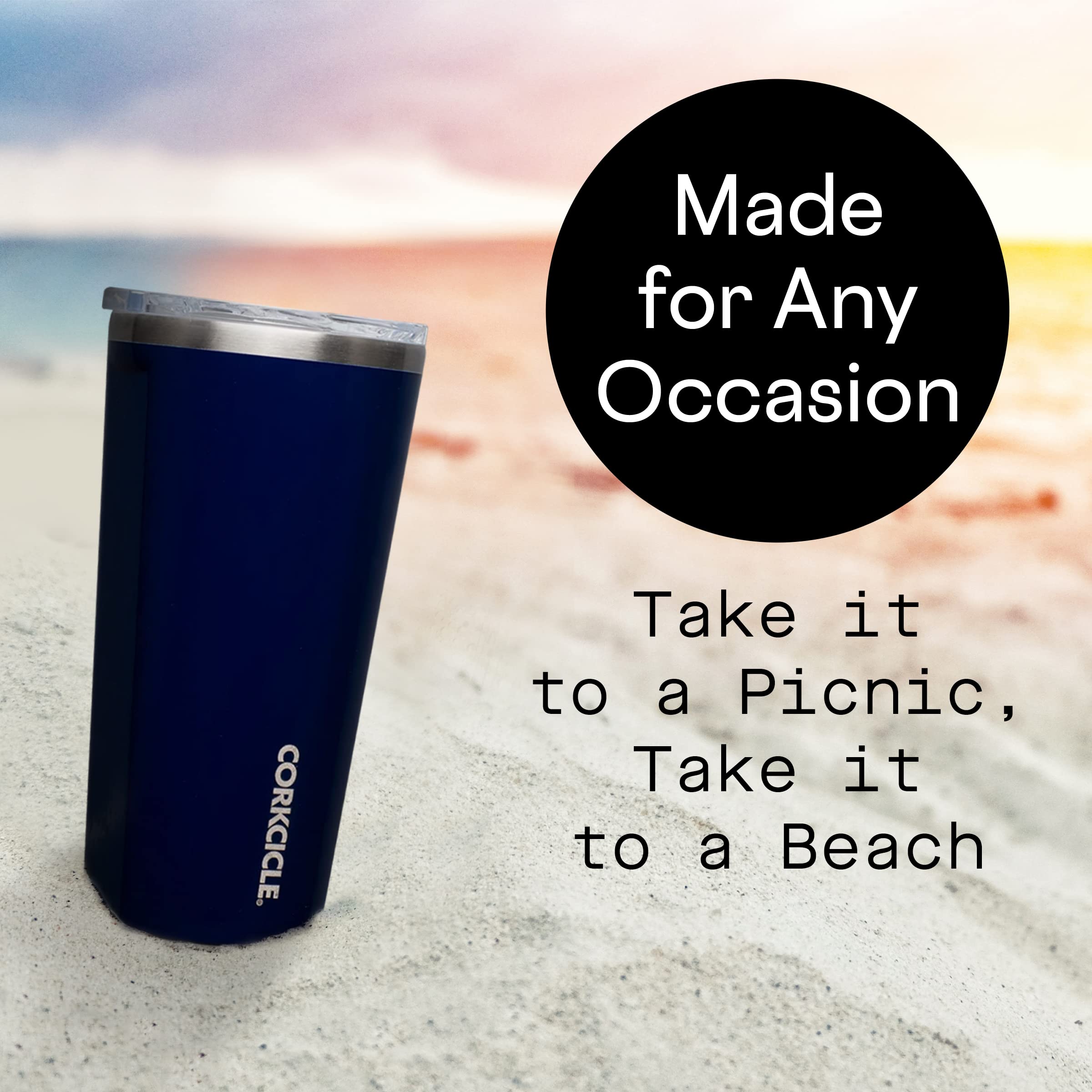 Foto 7 pulgar | Taza De Café Corkcicle Classic Gloss Midnight Navy 473 Ml - Venta Internacional.