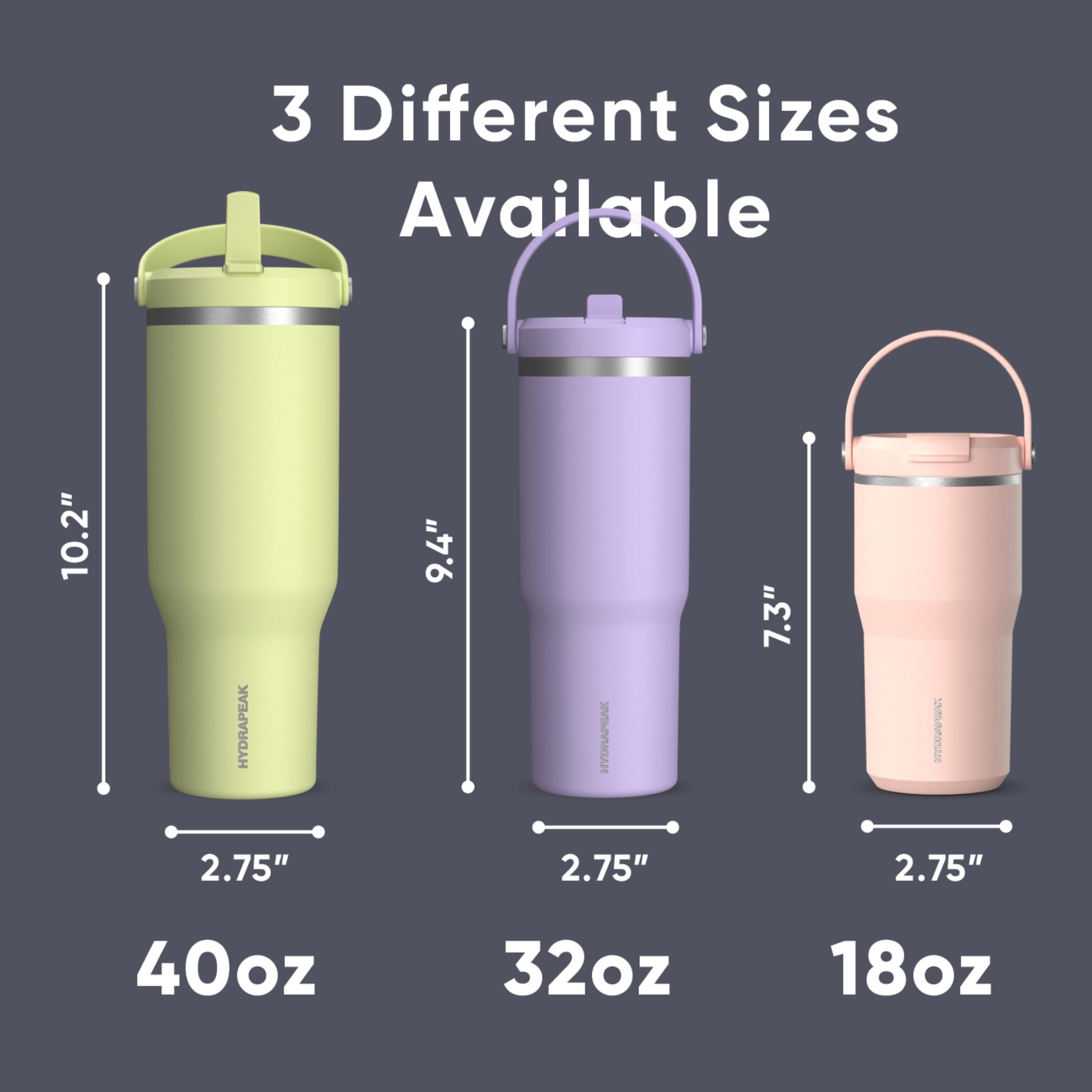 Foto 6 pulgar | Botella De Agua Hydrapeak Nomad De 1,2 L Con Asa Y Tapa Con Pajita, Color Azul Marino - Venta Internacional.
