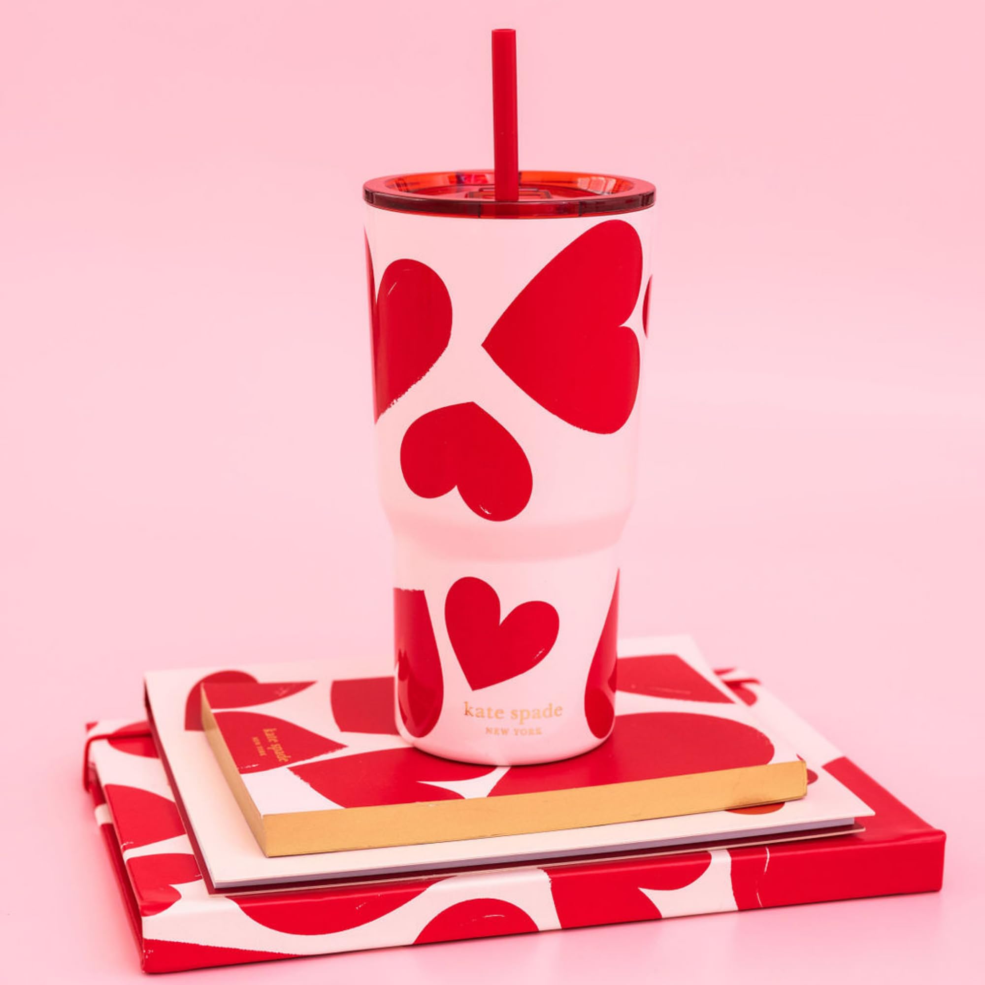 Foto 3 | Vaso Aislante Kate Spade New York Sweet Hearts, 600 Ml - Venta Internacional.
