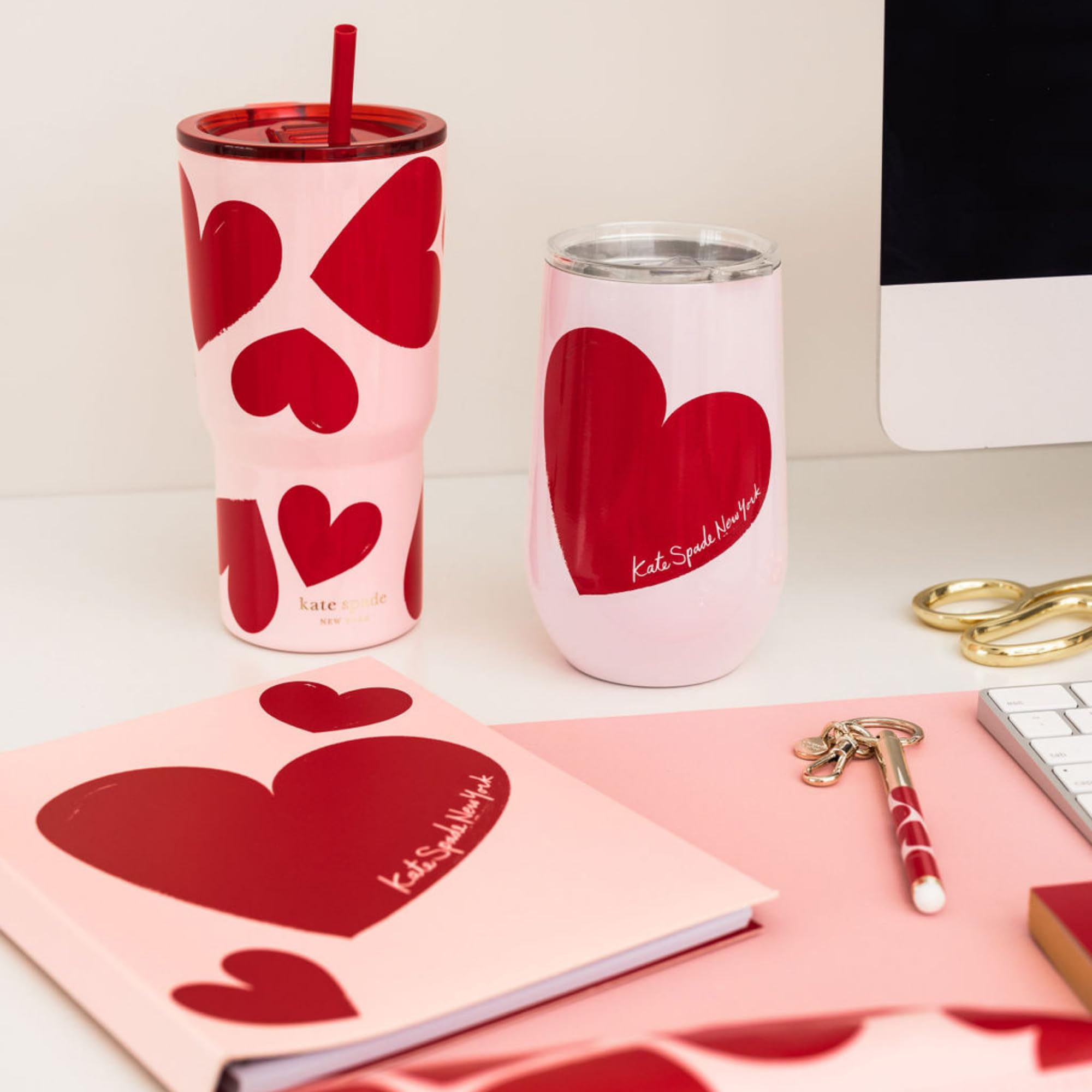Foto 5 | Vaso Aislante Kate Spade New York Sweet Hearts, 600 Ml - Venta Internacional.