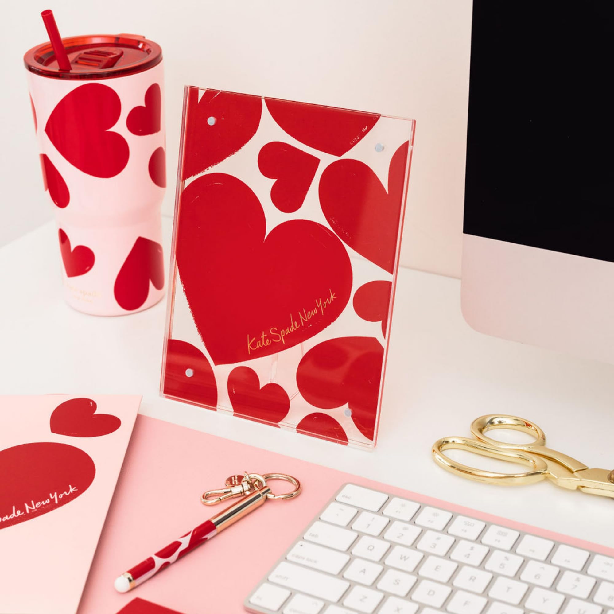 Foto 6 | Vaso Aislante Kate Spade New York Sweet Hearts, 600 Ml - Venta Internacional.