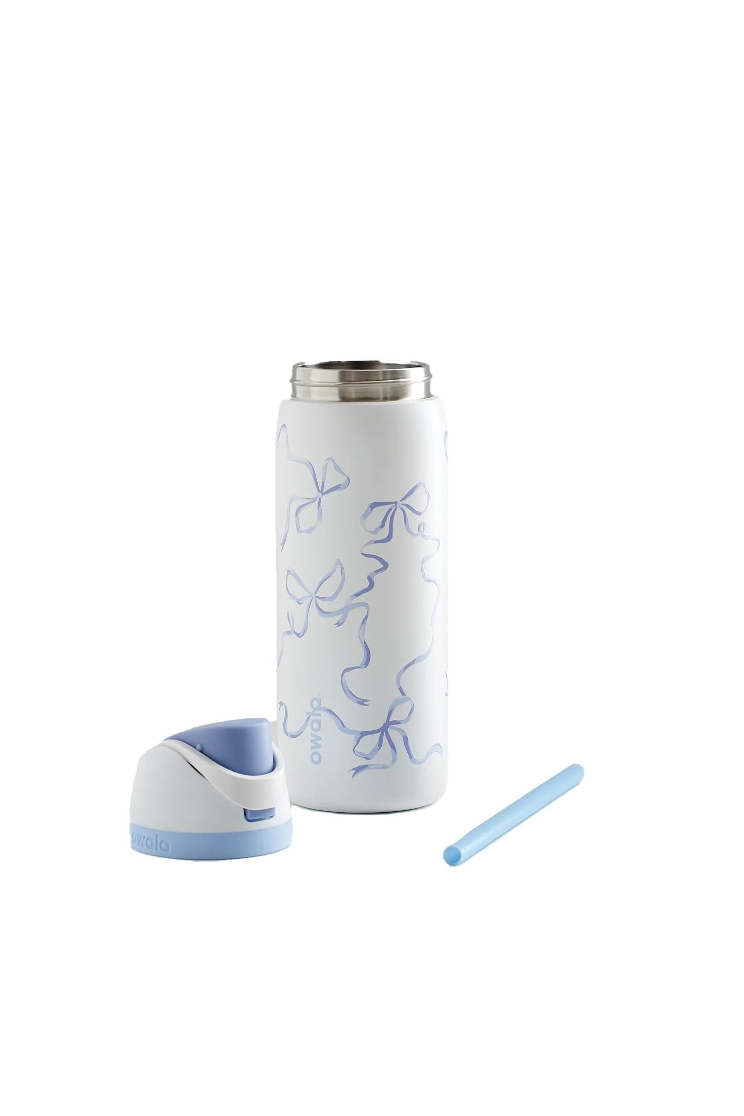 Foto 4 pulgar | Botella De Agua Owala Freesip Tied And True Blue Bows 950 Ml - Venta Internacional.