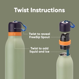 Foto 3 | Botella De Agua Owala Freesip Twist Con Aislamiento De 500 Ml Sin Bpa - Venta Internacional.