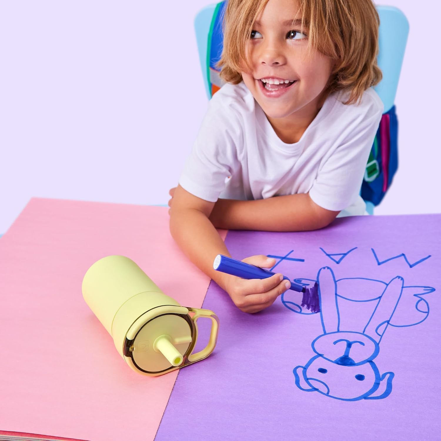 Foto 5 | Vaso Brümate Leap De 350 Ml, 100% A Prueba De Fugas Para Niños Con Asa Pri - Venta Internacional.
