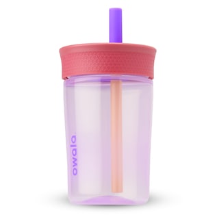 Foto 1 | Botella De Agua Owala Kids De Plástico Sin Bpa, 450 Ml, Rosa Y Morado - Venta Internacional.