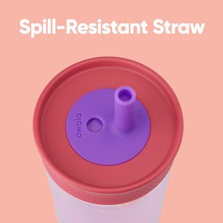 Foto 2 | Botella De Agua Owala Kids De Plástico Sin Bpa, 450 Ml, Rosa Y Morado - Venta Internacional.