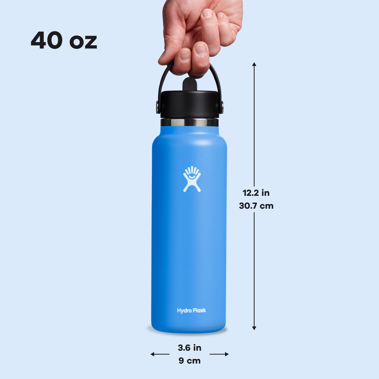 Foto 5 pulgar | Botella De Agua Hydro Flask Con Aislamiento De Acero Inoxidable De 1,2 L - Venta Internacional.