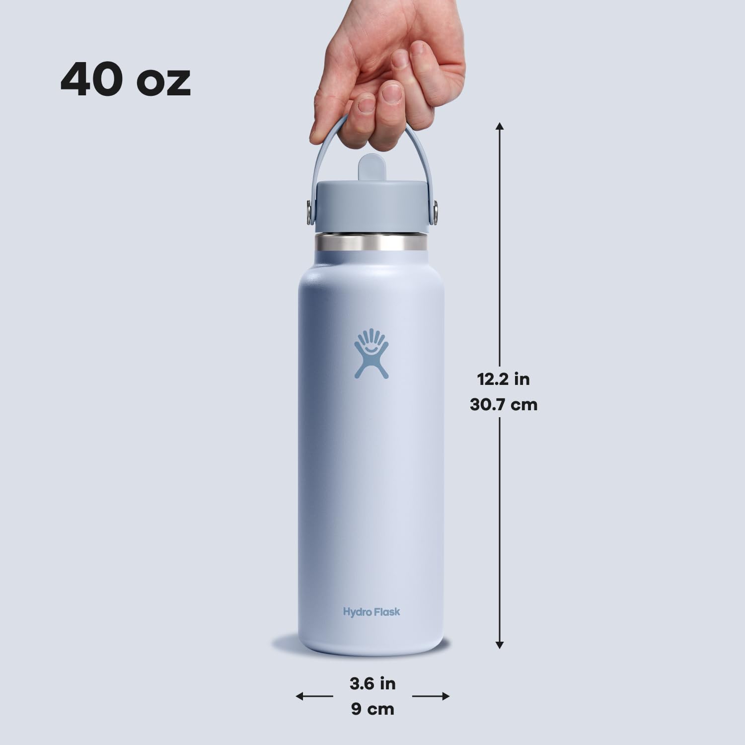 Foto 4 | Botella De Agua Hydro Flask Con Aislamiento De Acero Inoxidable De 1,2 L - Venta Internacional.
