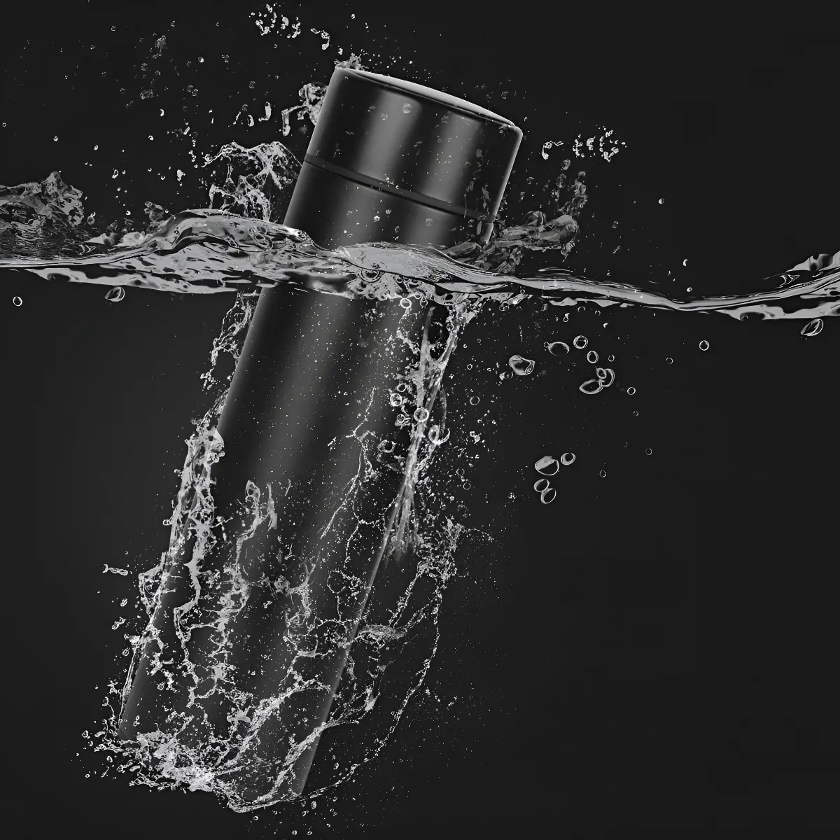 Foto 4 pulgar | Termo Digital Inteligente Acero Inoxidable 500ml Lab.g Negro