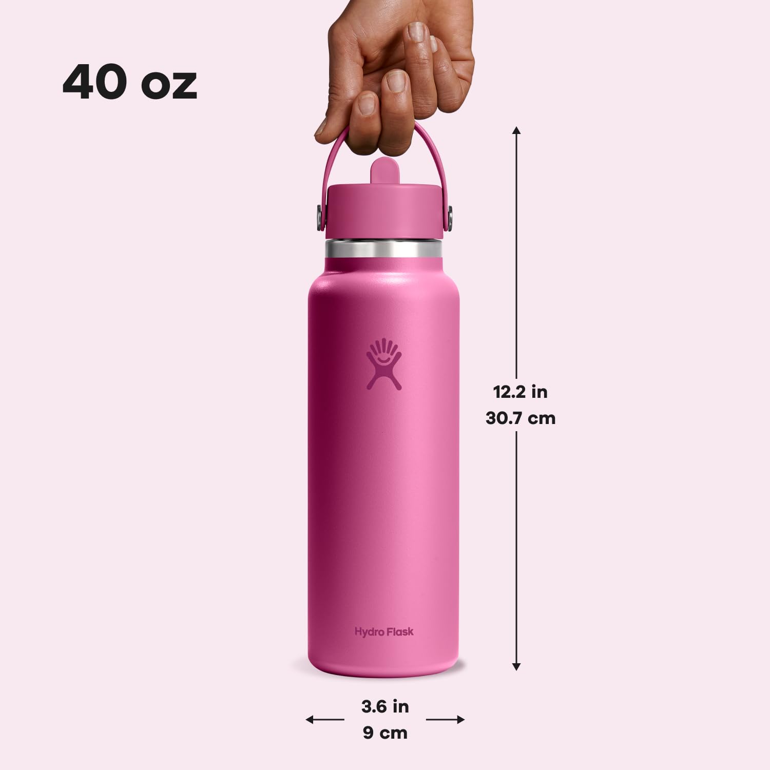 Foto 5 pulgar | Botella De Agua Hydro Flask Con Aislamiento De Acero Inoxidable De 1,2 L - Venta Internacional.