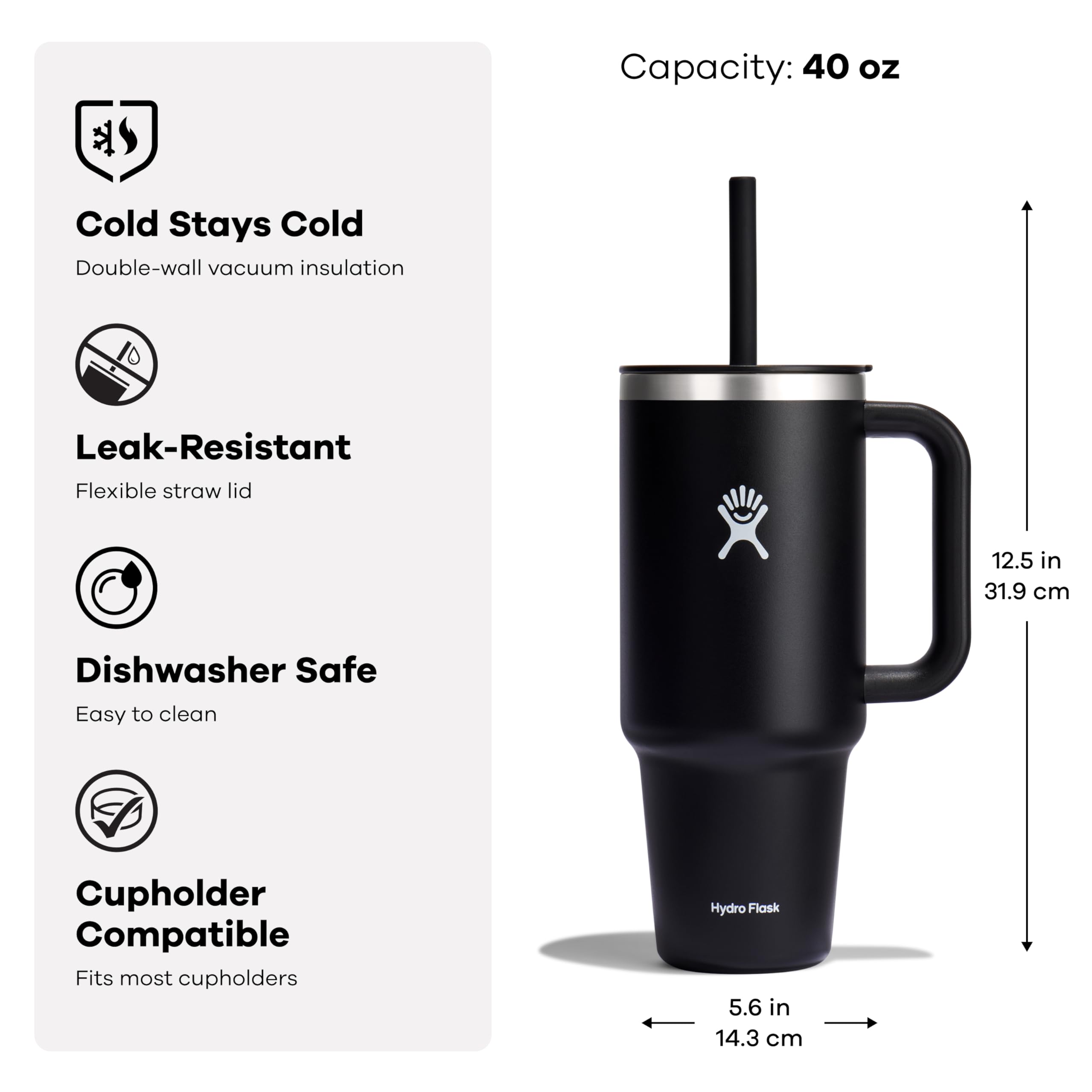 Foto 3 pulgar | Vaso Hydro Flask Travel De Acero Inoxidable, 1,2 L/40 Oz, Agave - Venta Internacional.