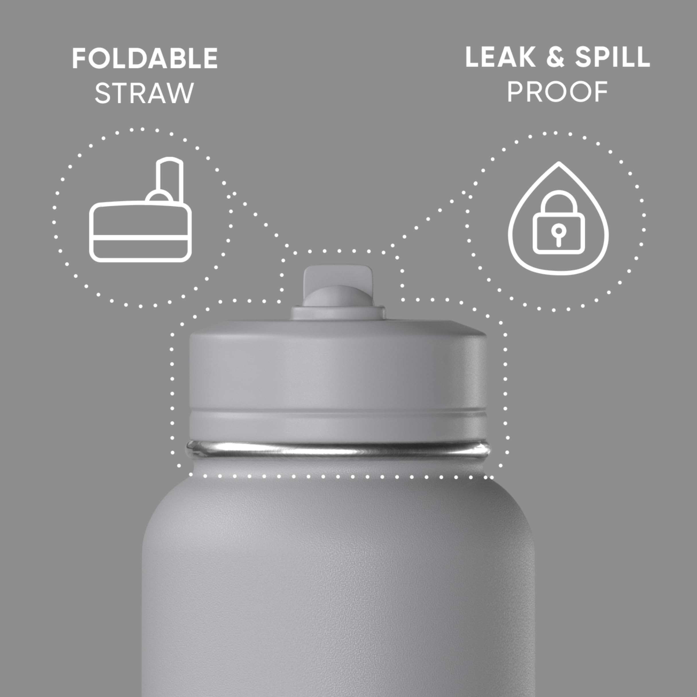 Foto 3 pulgar | Botella De Agua Hydrapeak Sport Con Aislamiento De 950 Ml Con Pajita O Vaso - Venta Internacional.