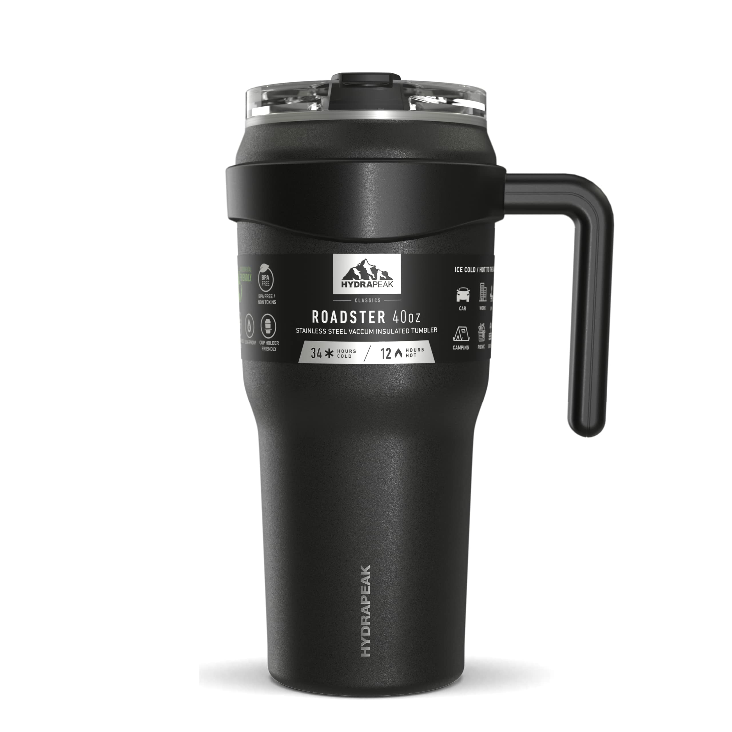 Foto 2 pulgar | Botella De Agua Hydrapeak Roadster 1.2l De Acero Inoxidable Negra - Venta Internacional.
