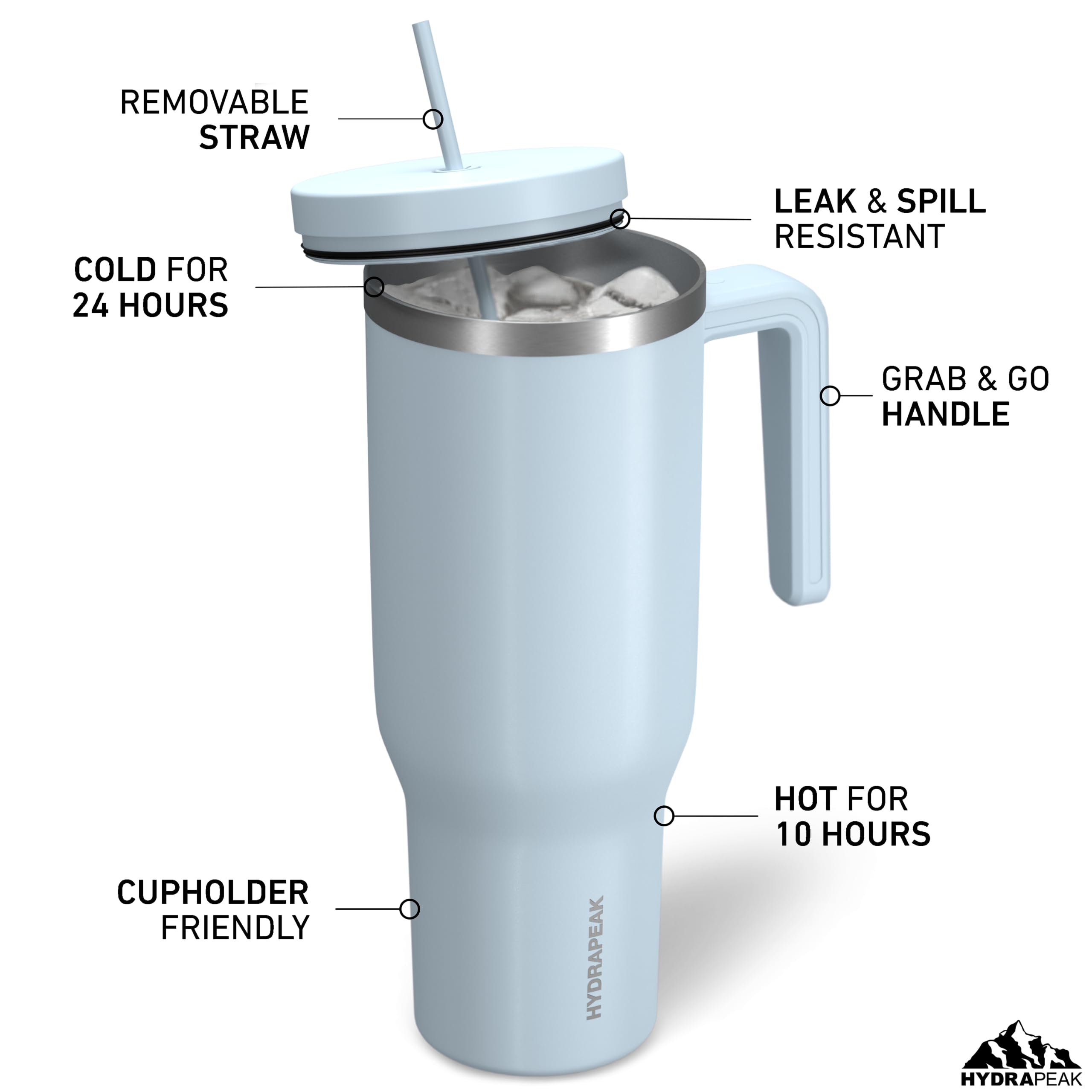 Foto 3 pulgar | Botella De Agua Aislante Hydrapeak Voyager 1.2 L Con Pajita Y Tapa - Venta Internacional.