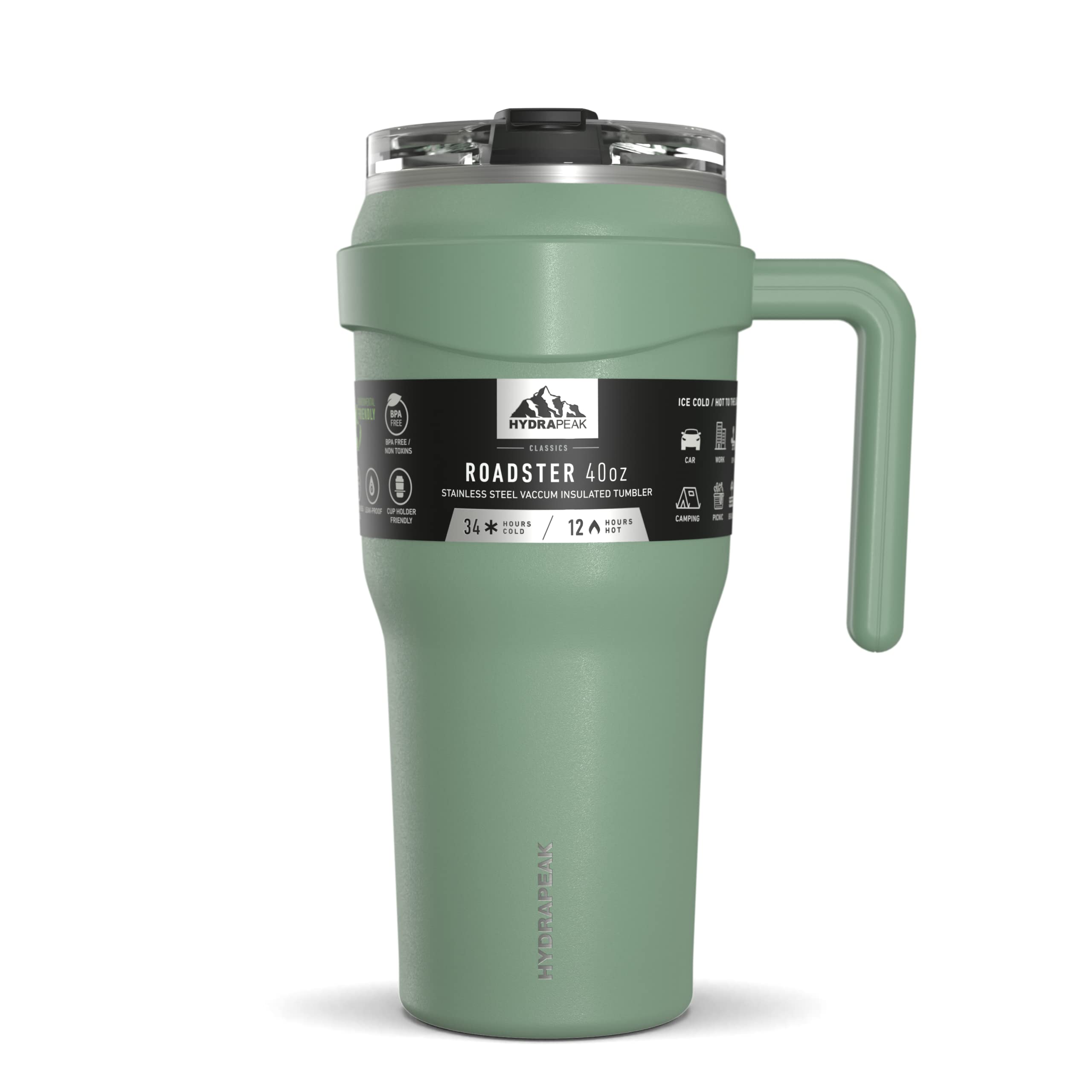 Foto 2 pulgar | Botella De Agua Hydrapeak Roadster 1.2 L De Acero Inoxidable Sage - Venta Internacional.