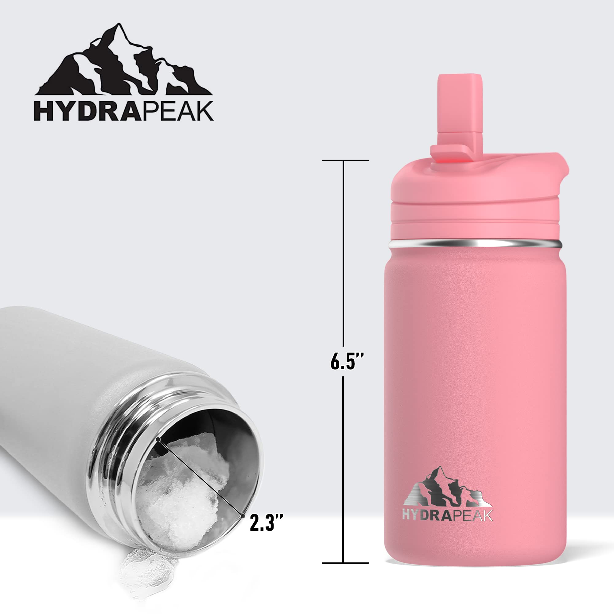 Foto 5 | Botella De Agua Hydrapeak Kids Con Aislamiento De 400 Ml Con Tapa De Pajita - Venta Internacional.