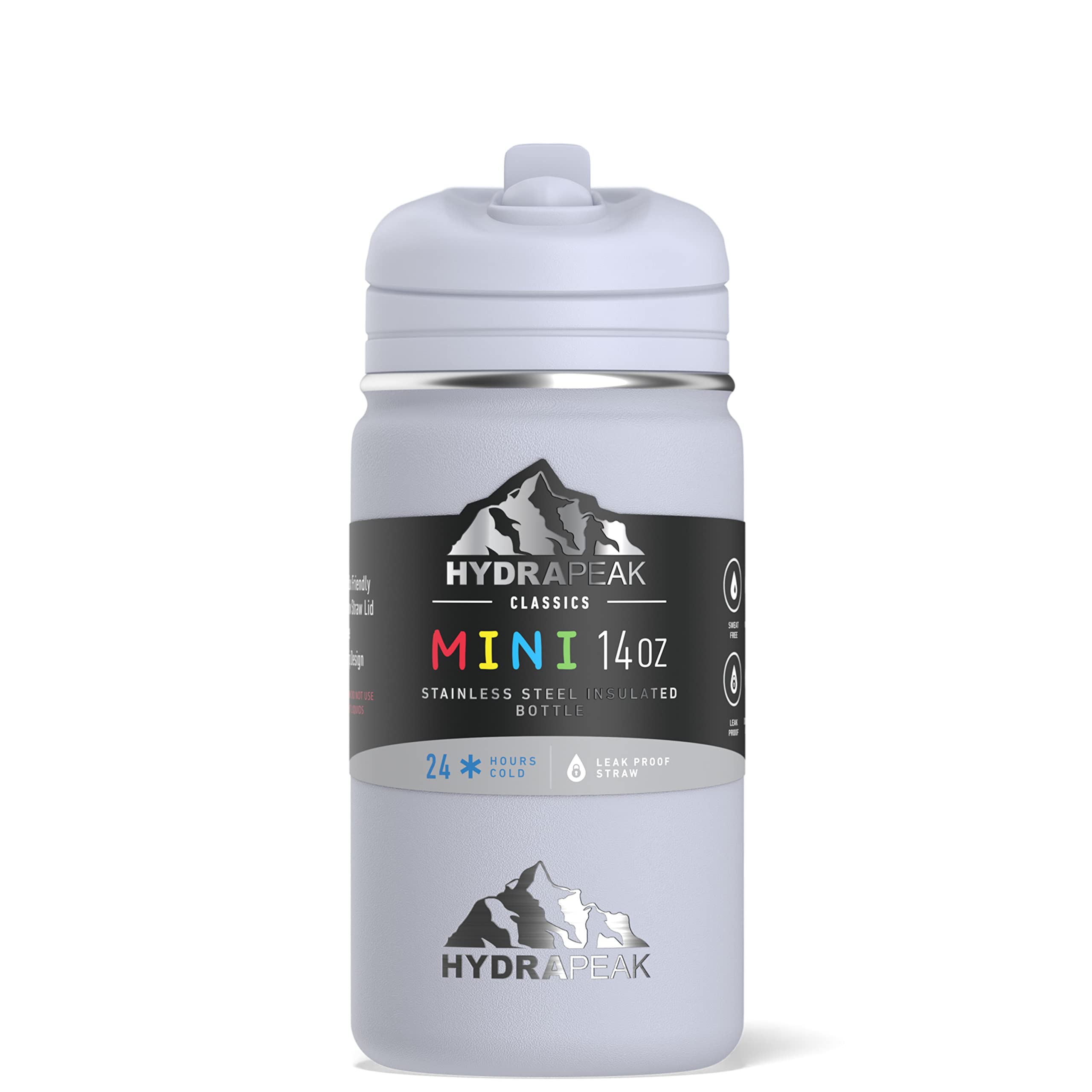 Foto 4 pulgar | Botella De Agua Hydrapeak Mini De Acero Inoxidable De 400 Ml Con Tapa De Pajita - Venta Internacional.