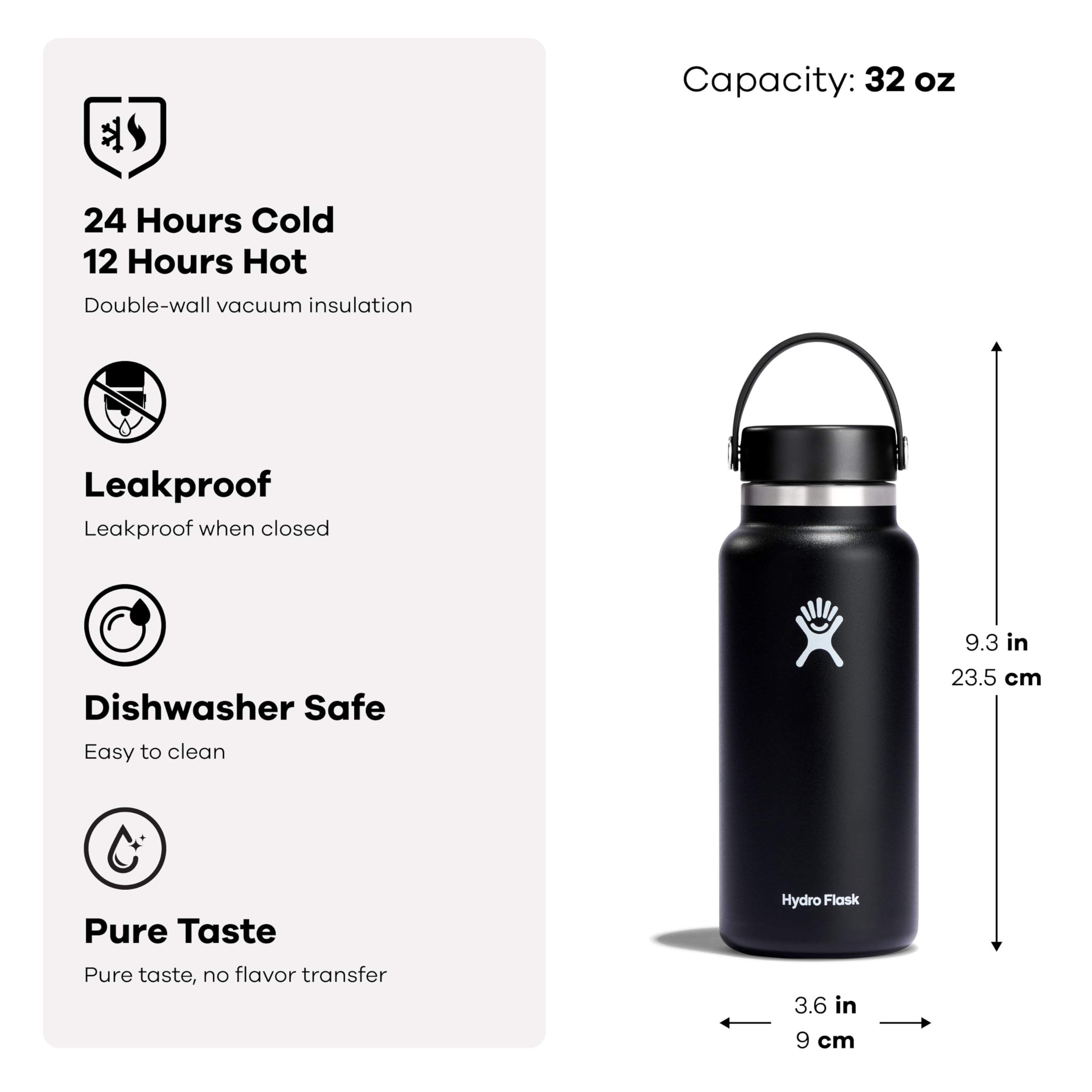Foto 4 pulgar | Botella De Agua Hydro Flask Wide Flex Cap Surf 946 Ml - Venta Internacional.
