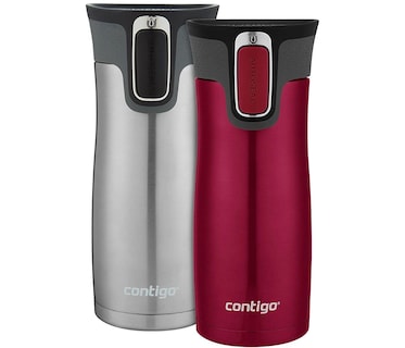 Foto 1 | Taza De Viaje Contigo West Loop De Acero Inoxidable 473 Ml, Paquete De 2 - Venta Internacional.