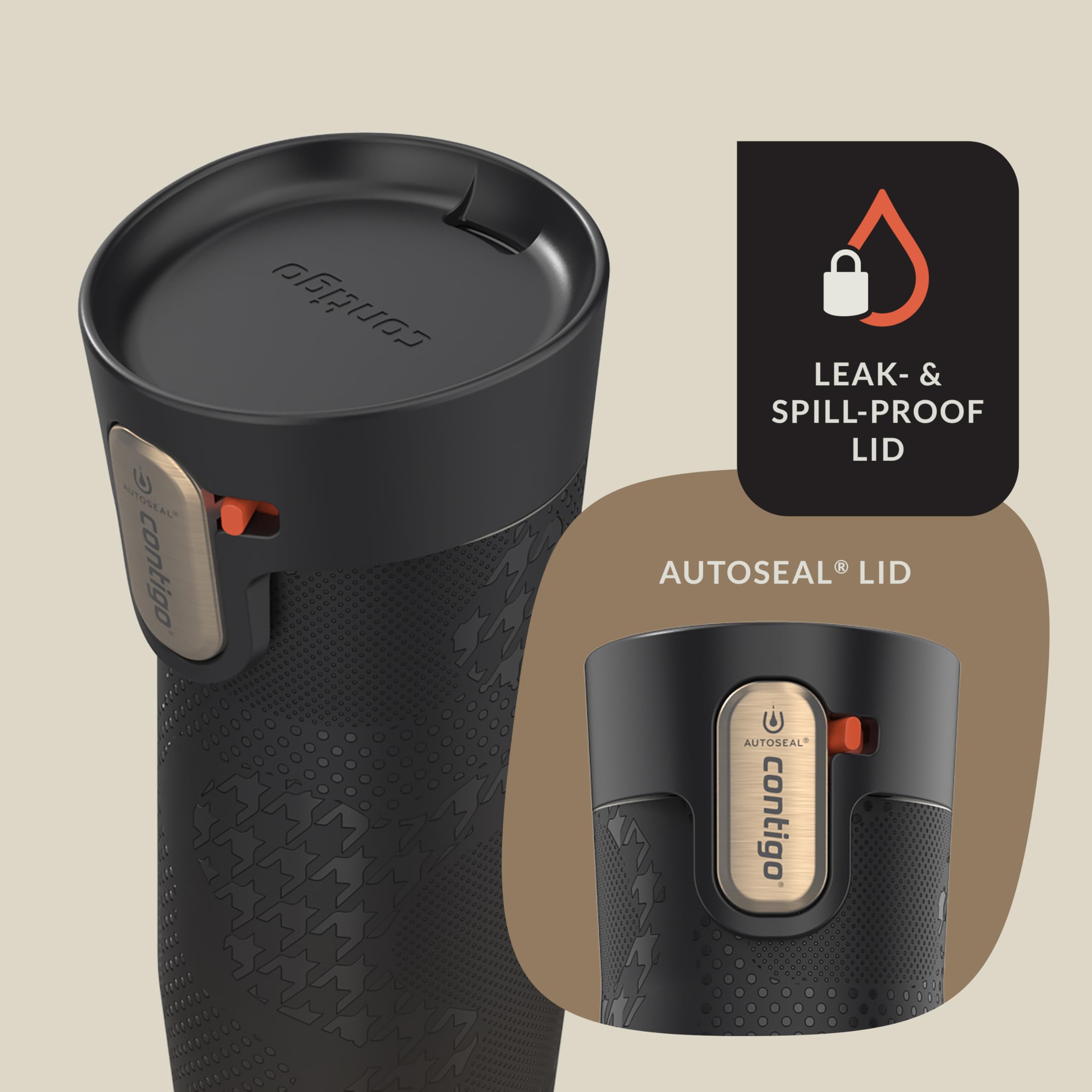 Foto 5 pulgar | Taza De Viaje Contigo X Ally Love West Loop 3.0, 473 Ml, Regaliz - Venta Internacional.