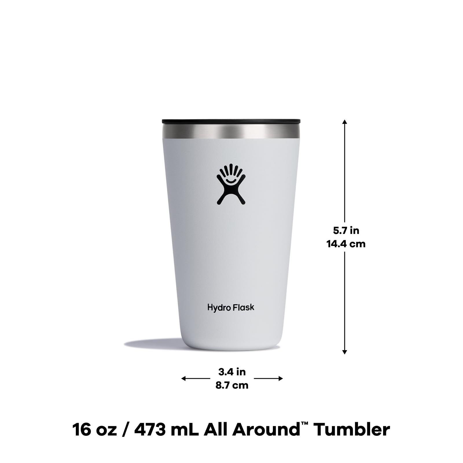 Foto 3 | Tumbler Hydro Flask All Around, 473 Ml, Con Tapa A Presión - Venta Internacional.