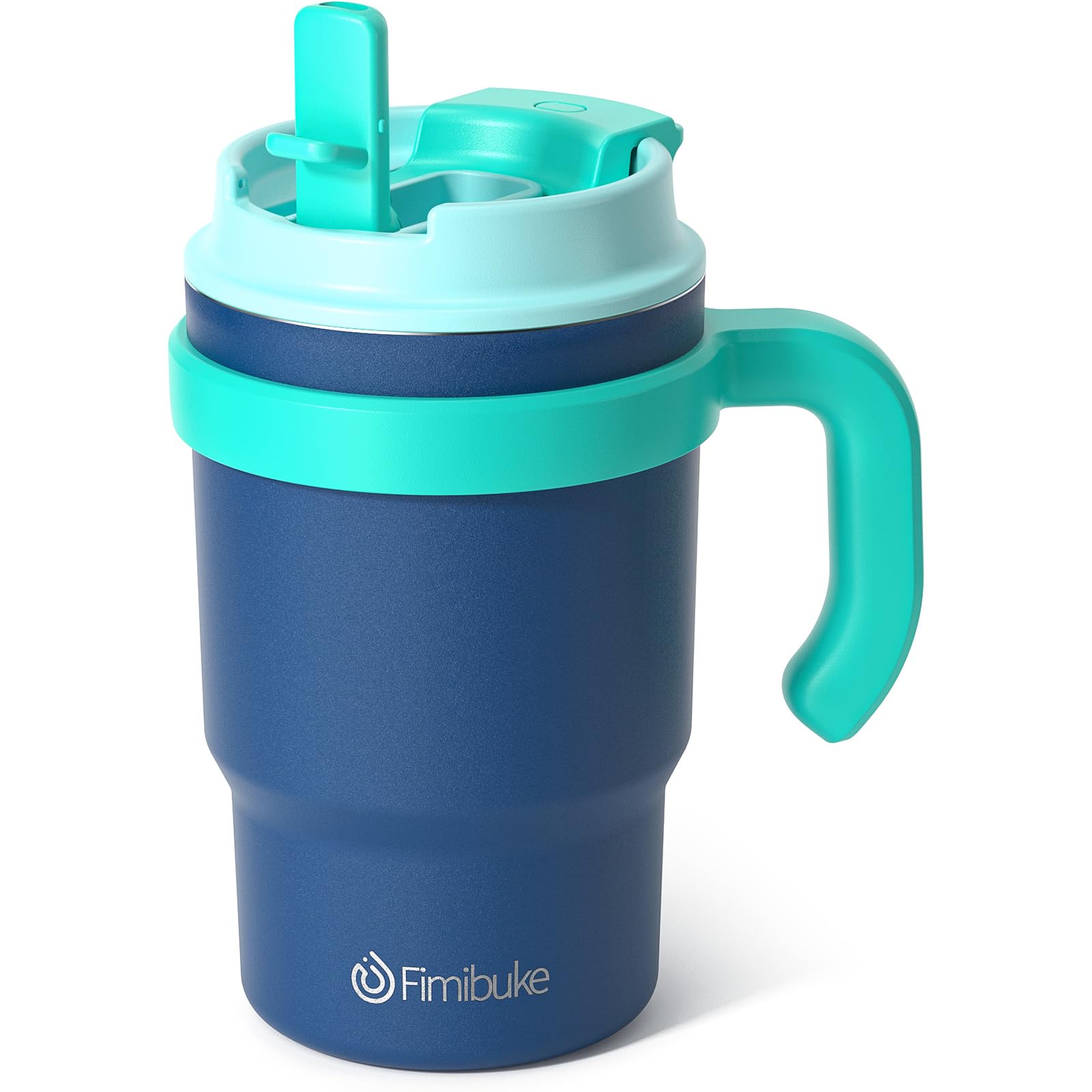 Foto 2 pulgar | Vaso Aislante Para Niños Fimibuke 470 Ml Con Mango Y Pajita 18/8 Ss - Venta Internacional.