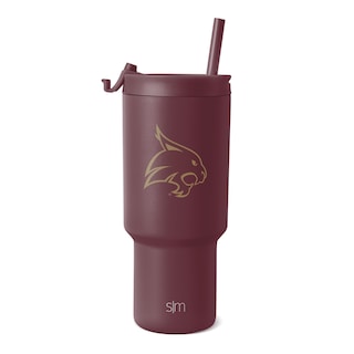 Foto 1 | Vaso Sencillo Y Moderno Con Aislamiento Para Gatos Bobcats Del Estado De Texas, 900 Ml - Venta Internacional.
