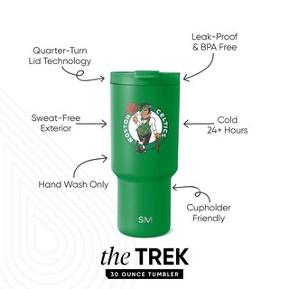 Foto 2 | Vaso Simple Modern Con Licencia Oficial De Los Celtics De La Nba, 900 Ml - Venta Internacional.