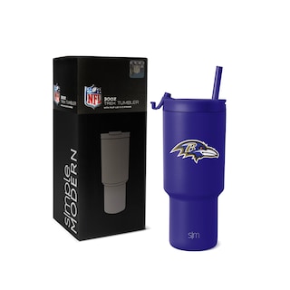Foto 1 | Vaso Sencillo Y Moderno De La Nfl Baltimore Ravens, 900 Ml - Venta Internacional.