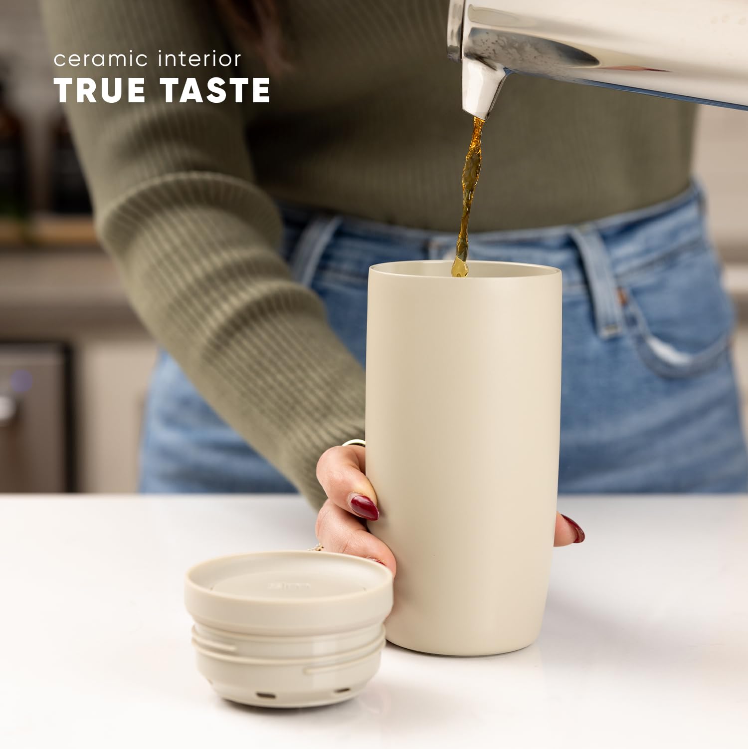 Foto 6 pulgar | Taza De Café De Viaje, Simple Y Moderna, Para El 4 De Julio, 16 Onzas - Venta Internacional.